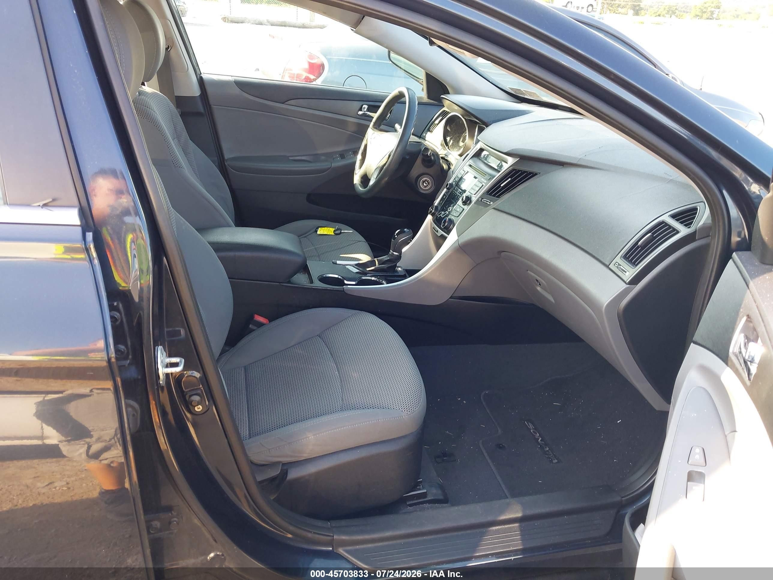 2011 Hyundai Sonata Gls Black vin: 5NPEB4AC1BH103837