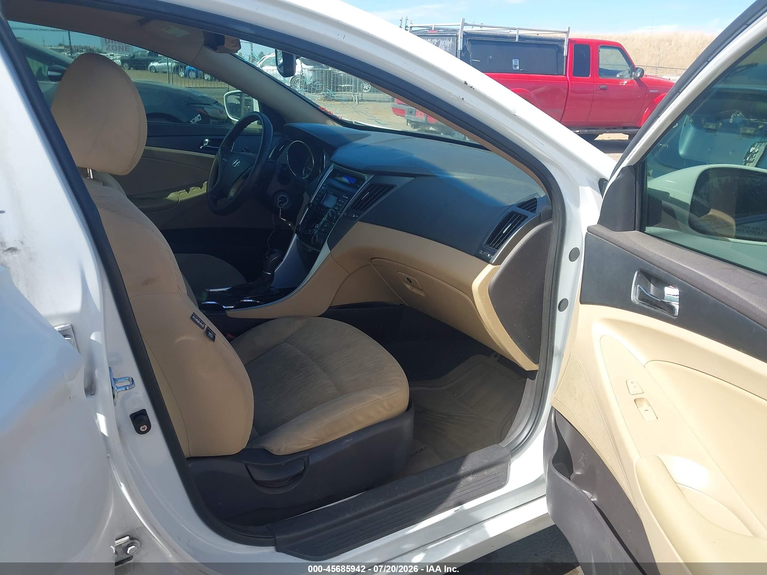 2011 Hyundai Sonata Gls White vin: 5NPEB4AC1BH113008