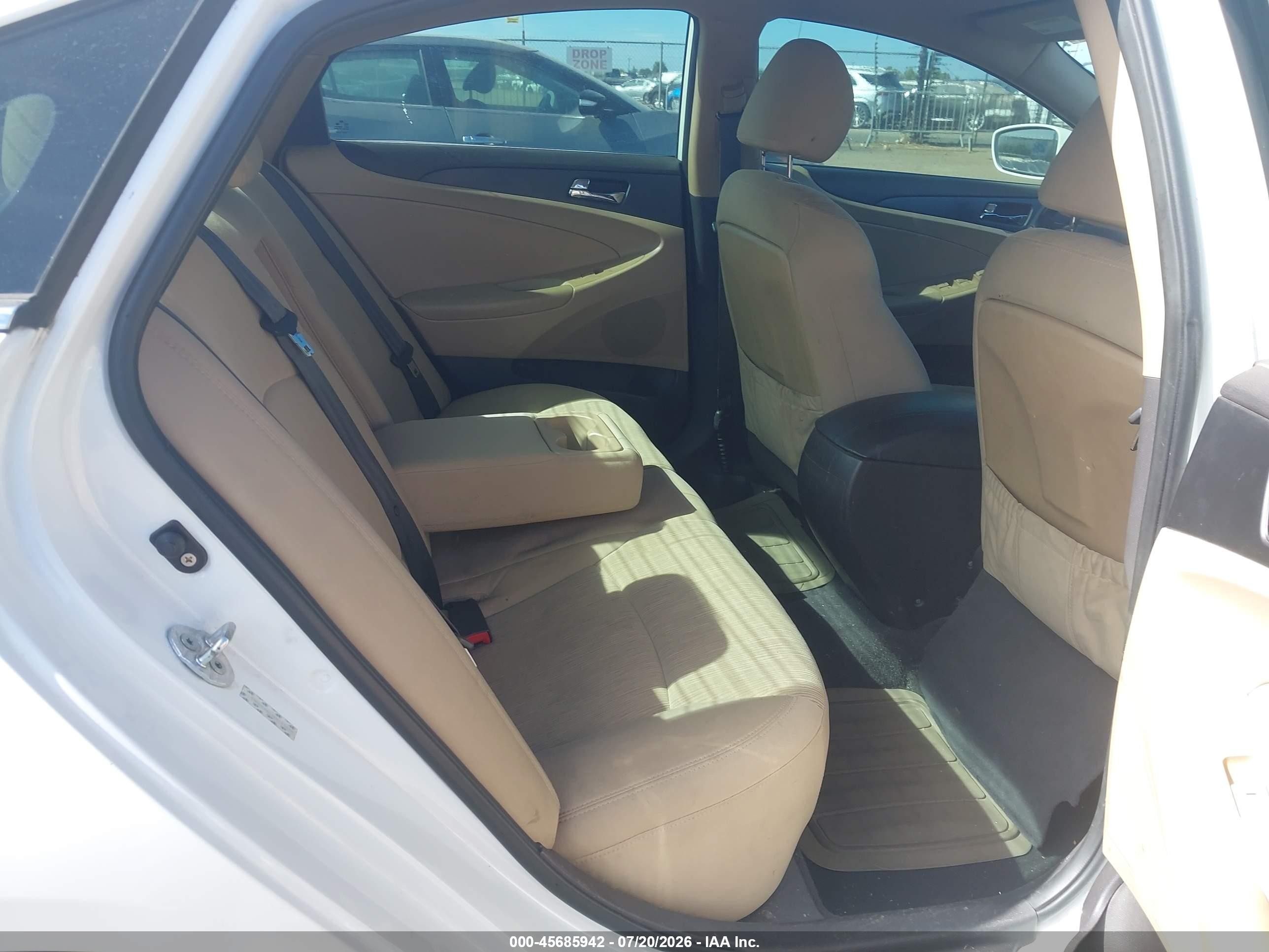 2011 Hyundai Sonata Gls White vin: 5NPEB4AC1BH113008