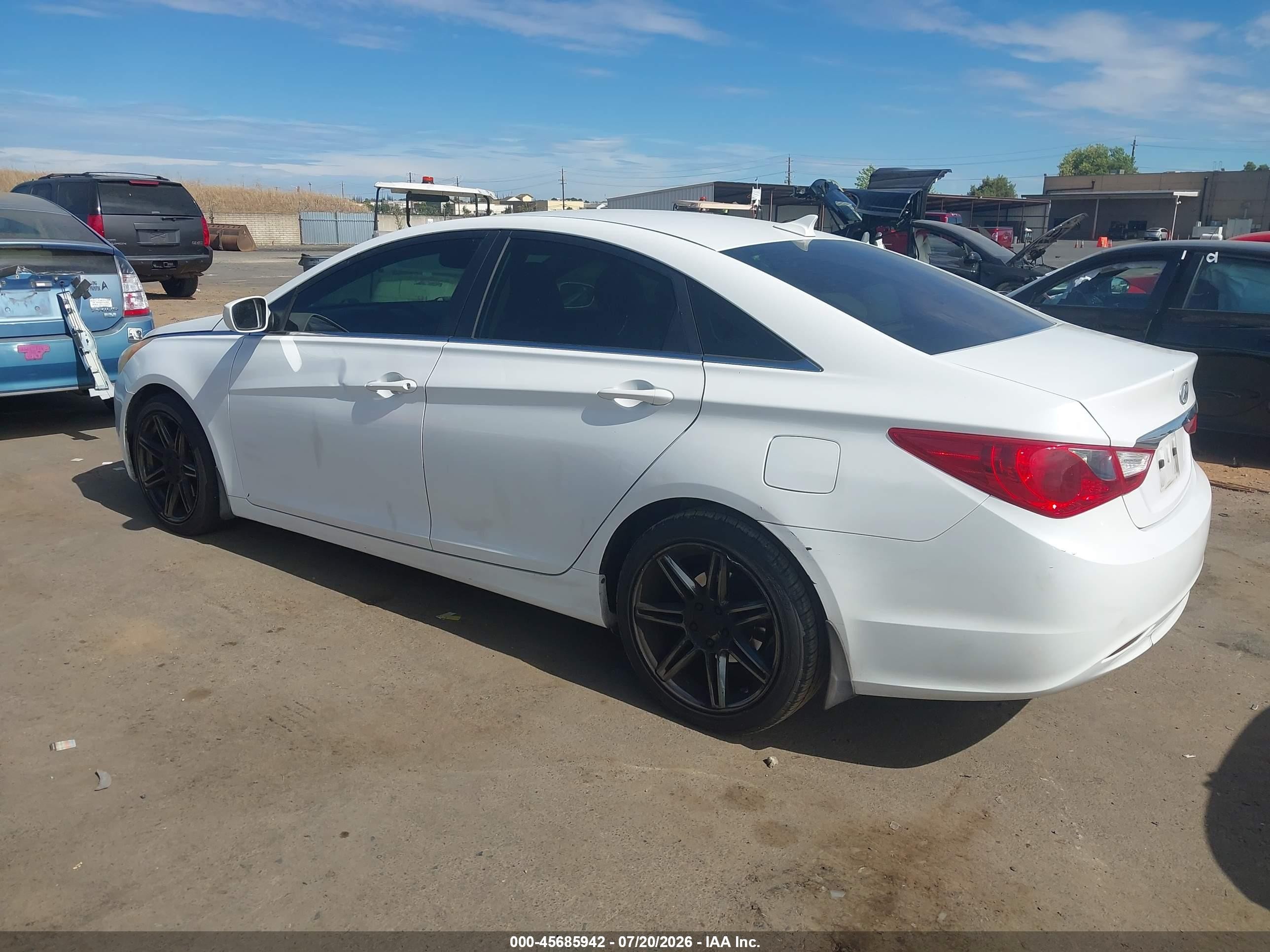 2011 Hyundai Sonata Gls White vin: 5NPEB4AC1BH113008