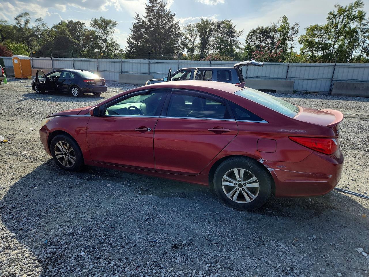 2011 Hyundai Sonata Gls Red vin: 5NPEB4AC1BH117799