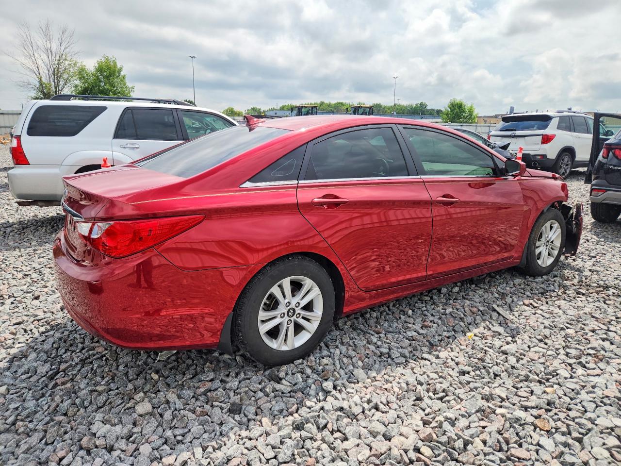2011 Hyundai Sonata Gls Red vin: 5NPEB4AC1BH121125