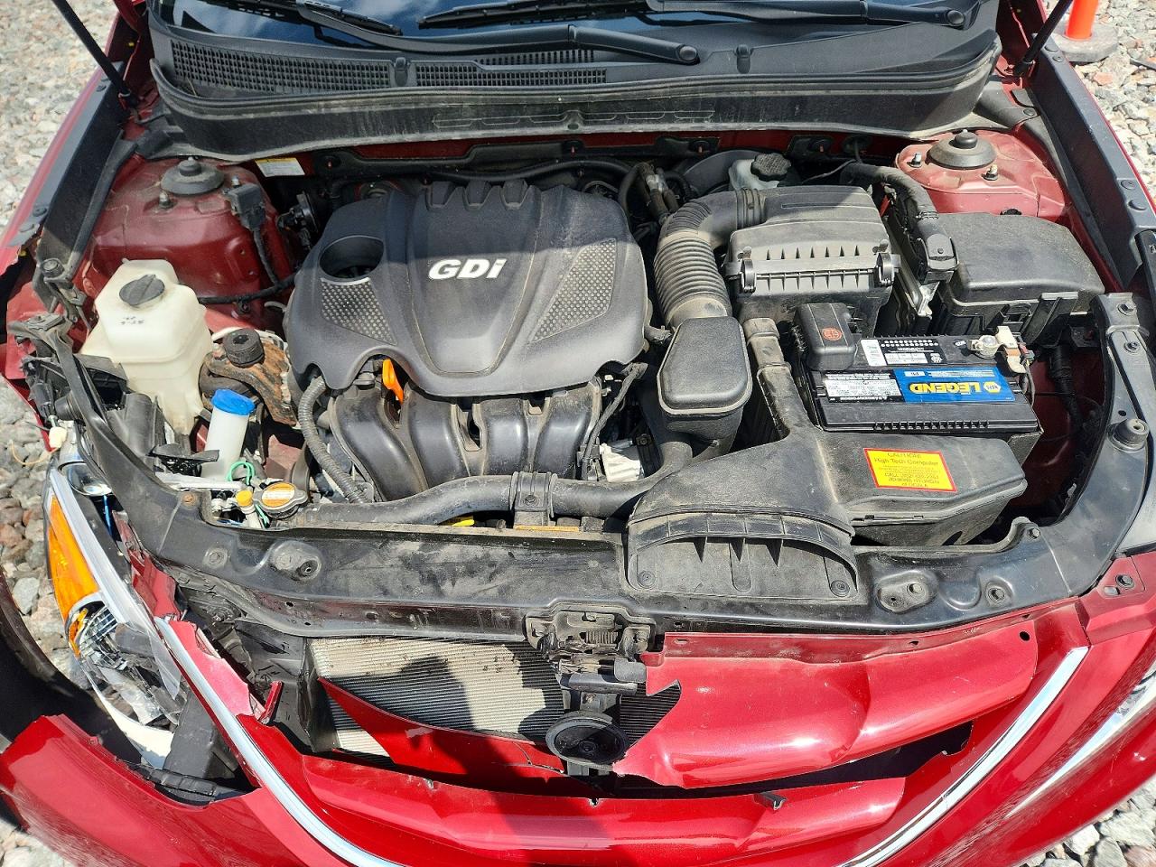 2011 Hyundai Sonata Gls Red vin: 5NPEB4AC1BH121125