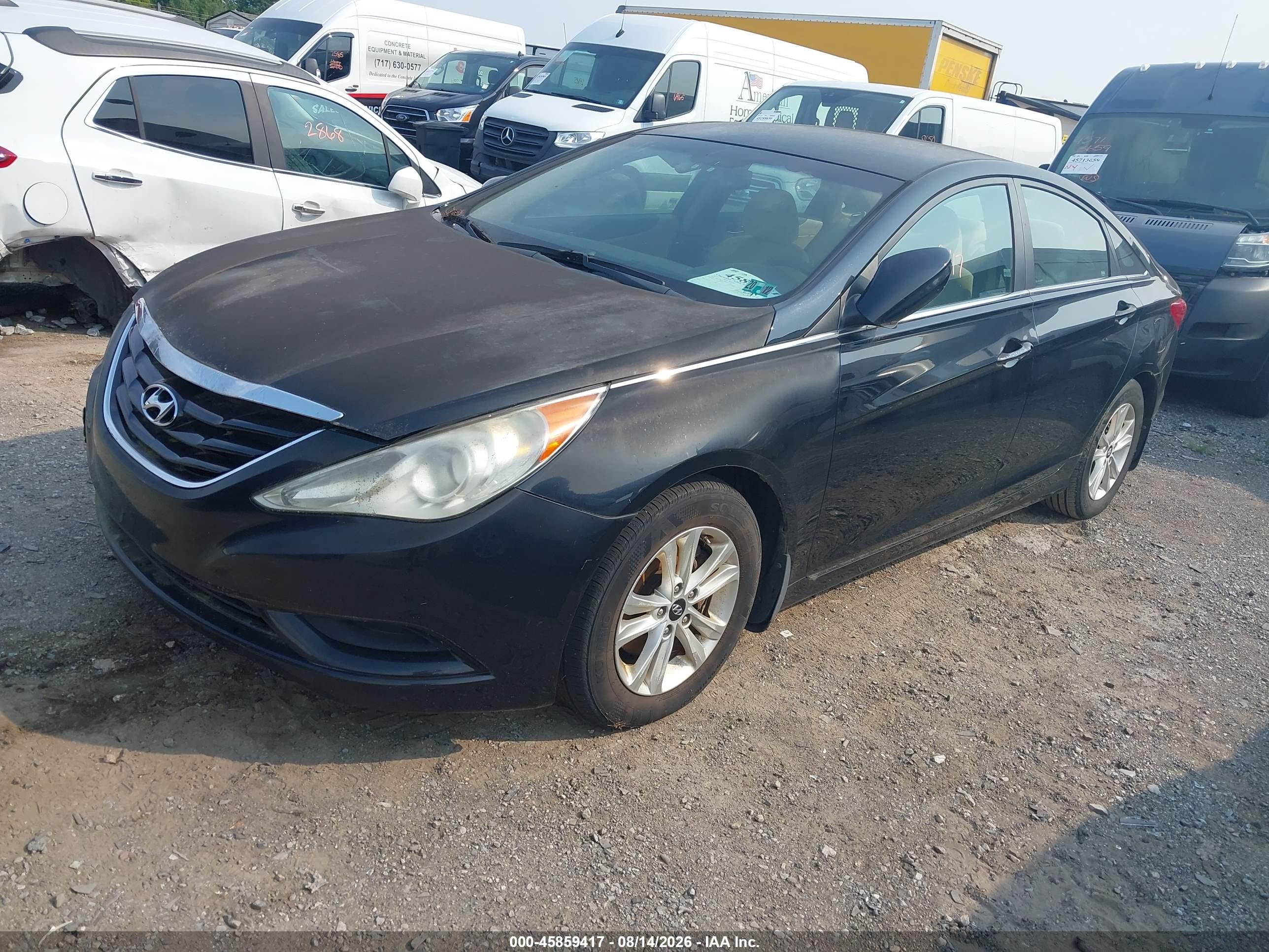 2011 Hyundai Sonata Gls Black vin: 5NPEB4AC1BH125515
