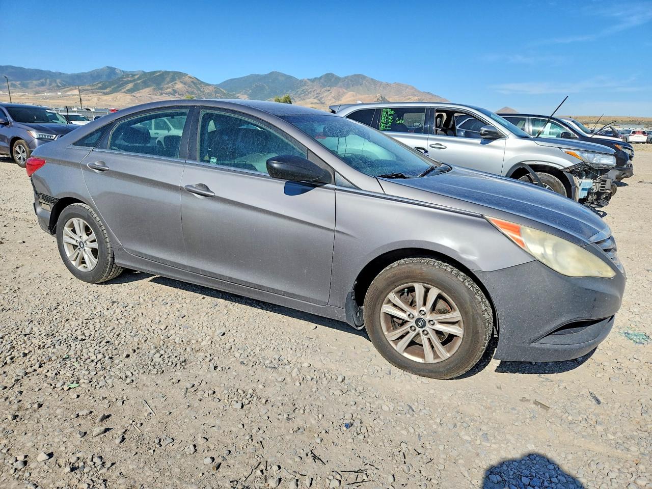 2011 Hyundai Sonata Gls Gray vin: 5NPEB4AC1BH128043