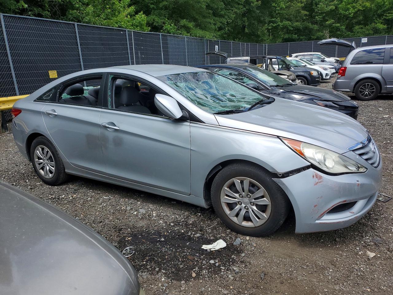 2011 Hyundai Sonata Gls Silver vin: 5NPEB4AC1BH128849