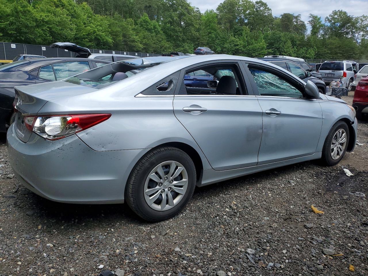 2011 Hyundai Sonata Gls Silver vin: 5NPEB4AC1BH128849