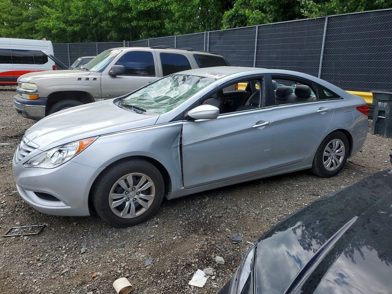 2011 Hyundai Sonata Gls Silver vin: 5NPEB4AC1BH128849