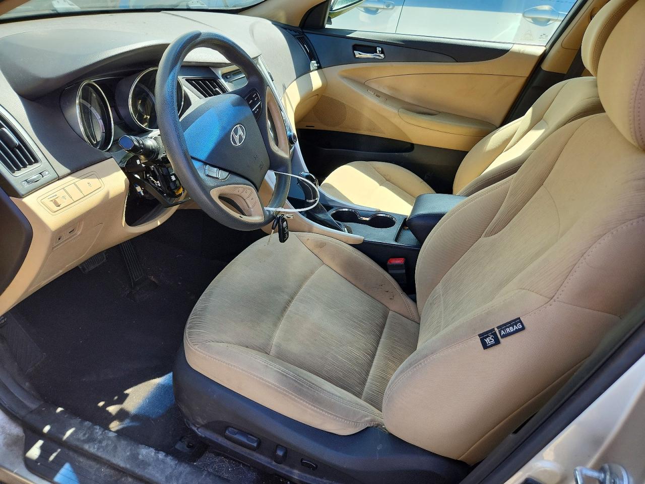 2011 Hyundai Sonata Gls Beige vin: 5NPEB4AC1BH140645