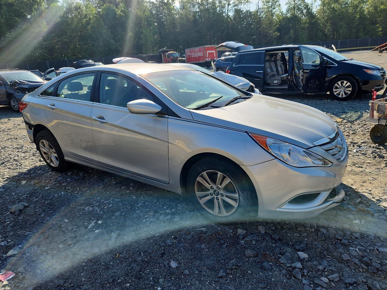 2011 Hyundai Sonata Gls Silver vin: 5NPEB4AC1BH142735
