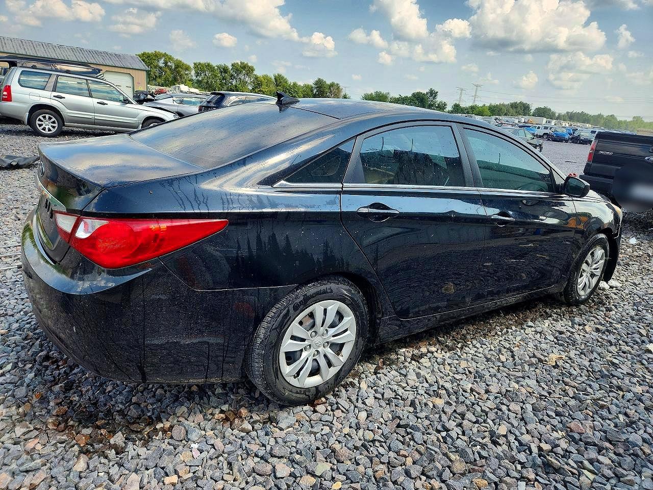 2011 Hyundai Sonata Gls Black vin: 5NPEB4AC1BH156814
