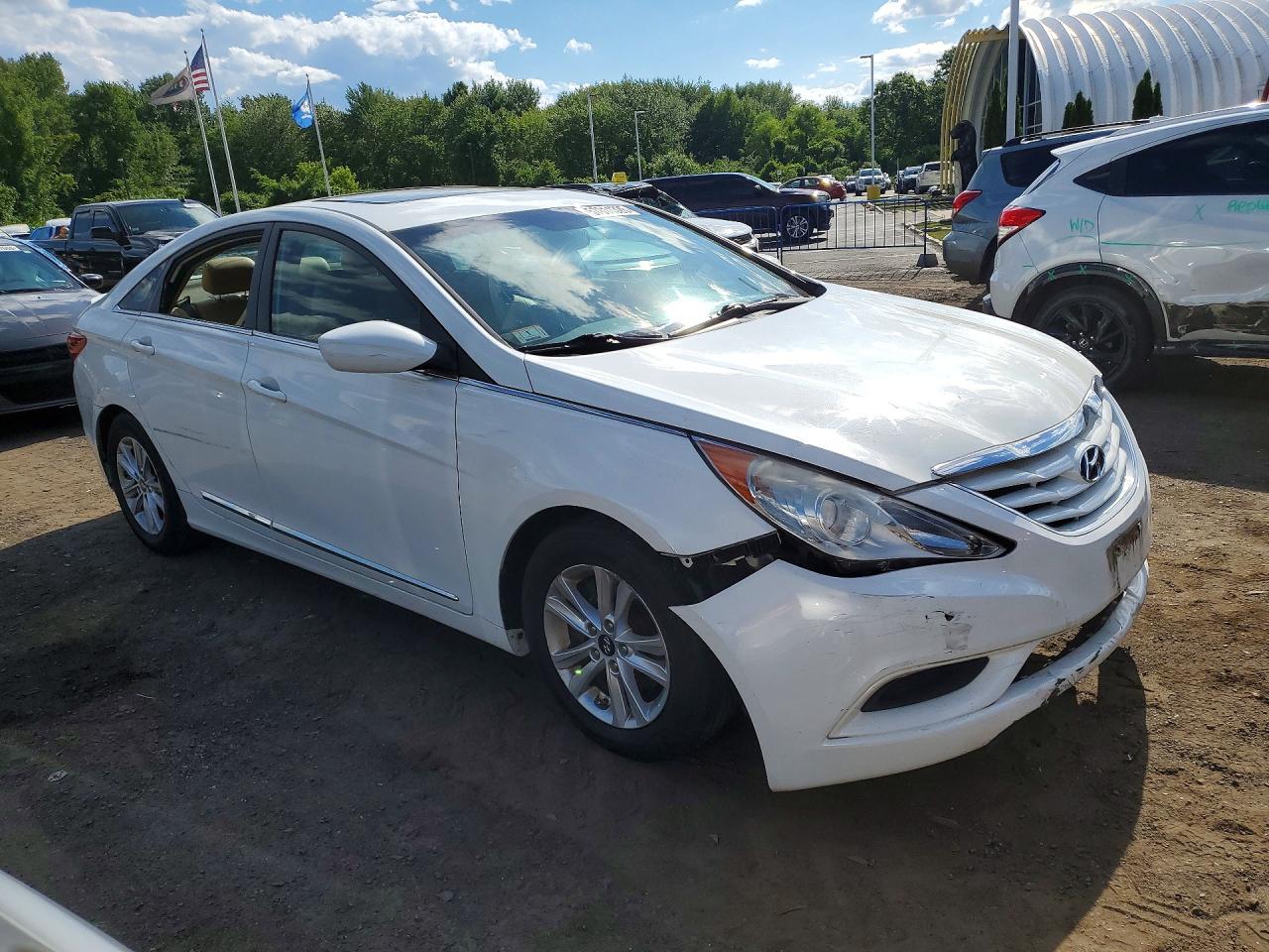 2011 Hyundai Sonata Gls White vin: 5NPEB4AC1BH159499