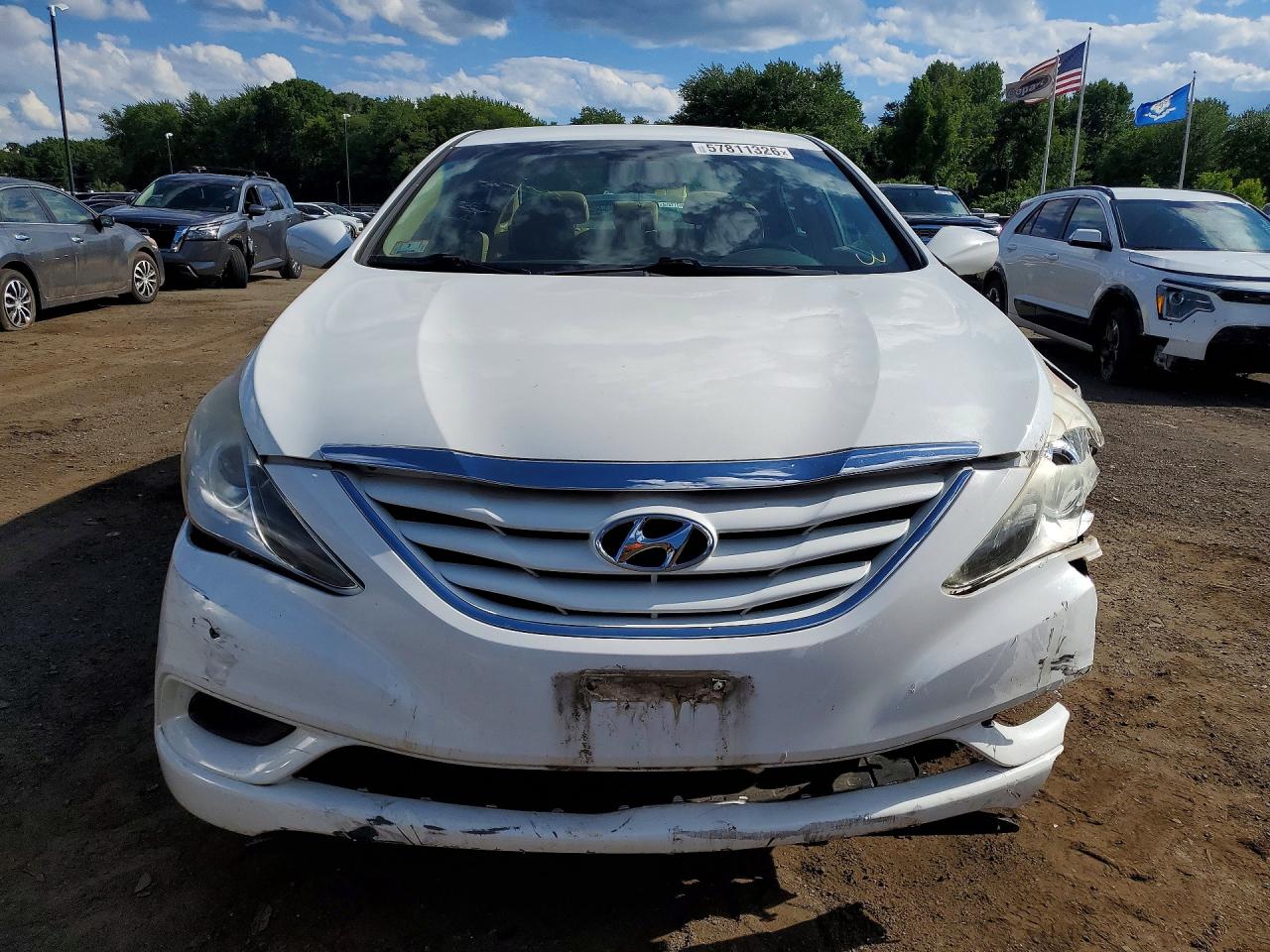 2011 Hyundai Sonata Gls White vin: 5NPEB4AC1BH159499