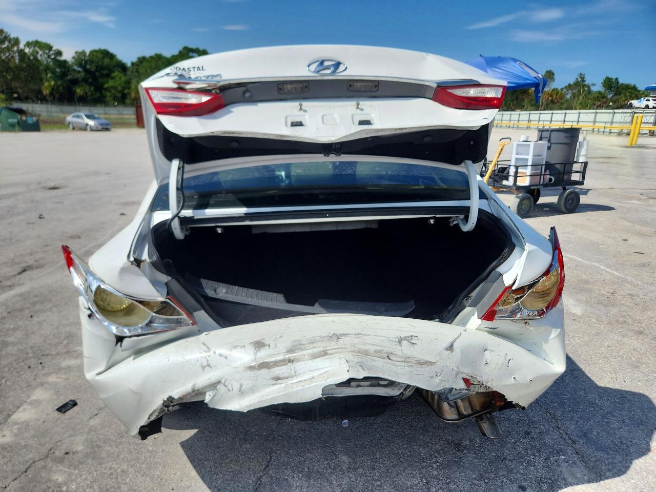 2011 Hyundai Sonata Gls White vin: 5NPEB4AC1BH169529