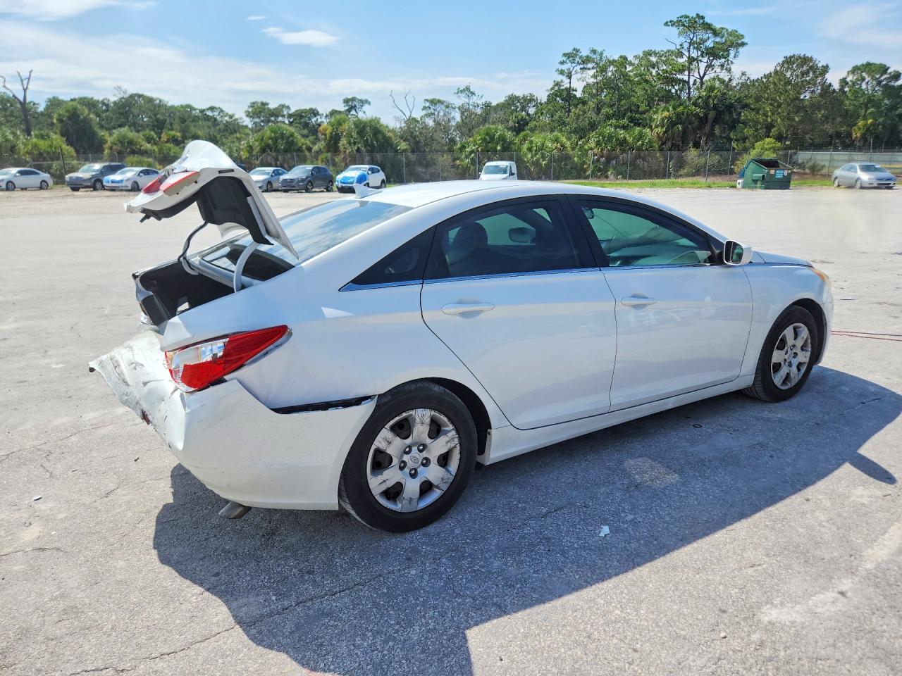 2011 Hyundai Sonata Gls White vin: 5NPEB4AC1BH169529