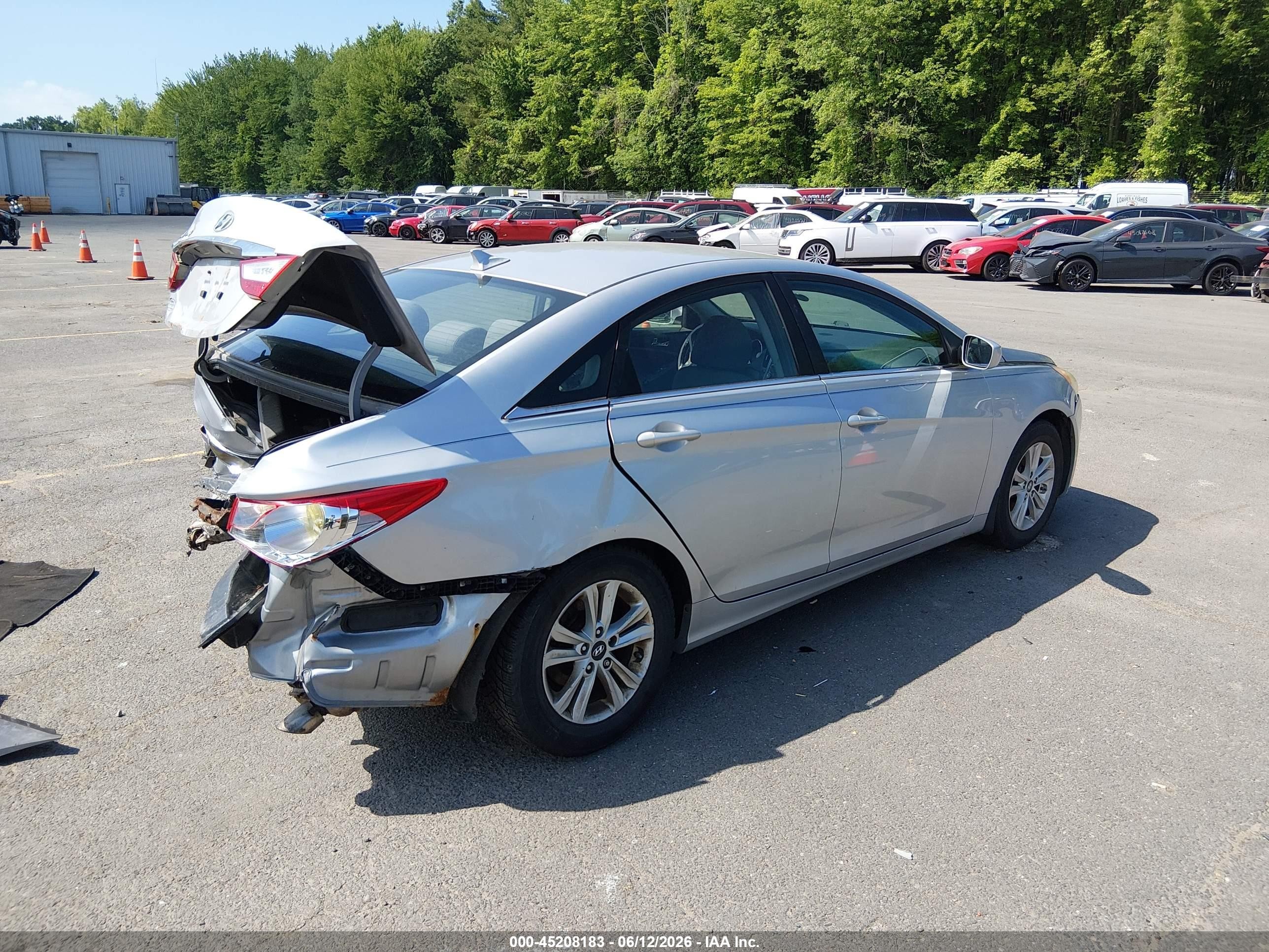 2011 Hyundai Sonata Gls Silver vin: 5NPEB4AC1BH186895