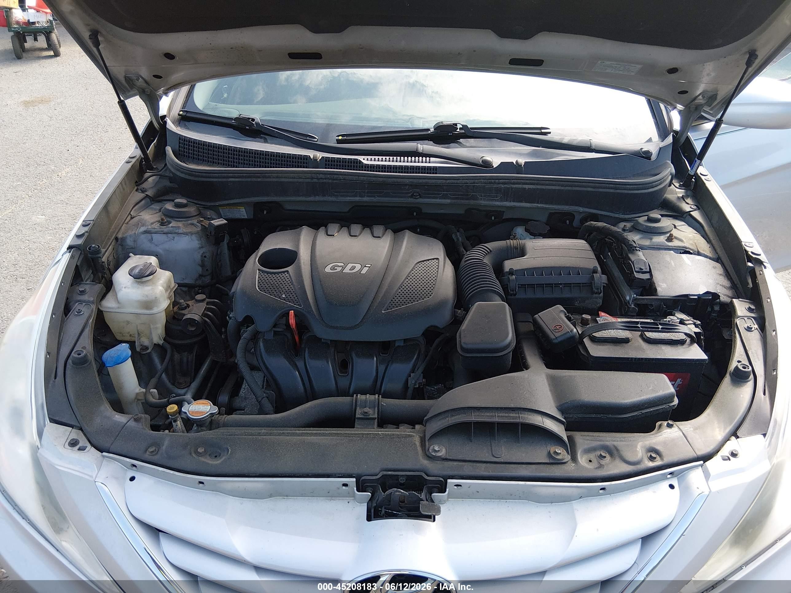 2011 Hyundai Sonata Gls Silver vin: 5NPEB4AC1BH186895