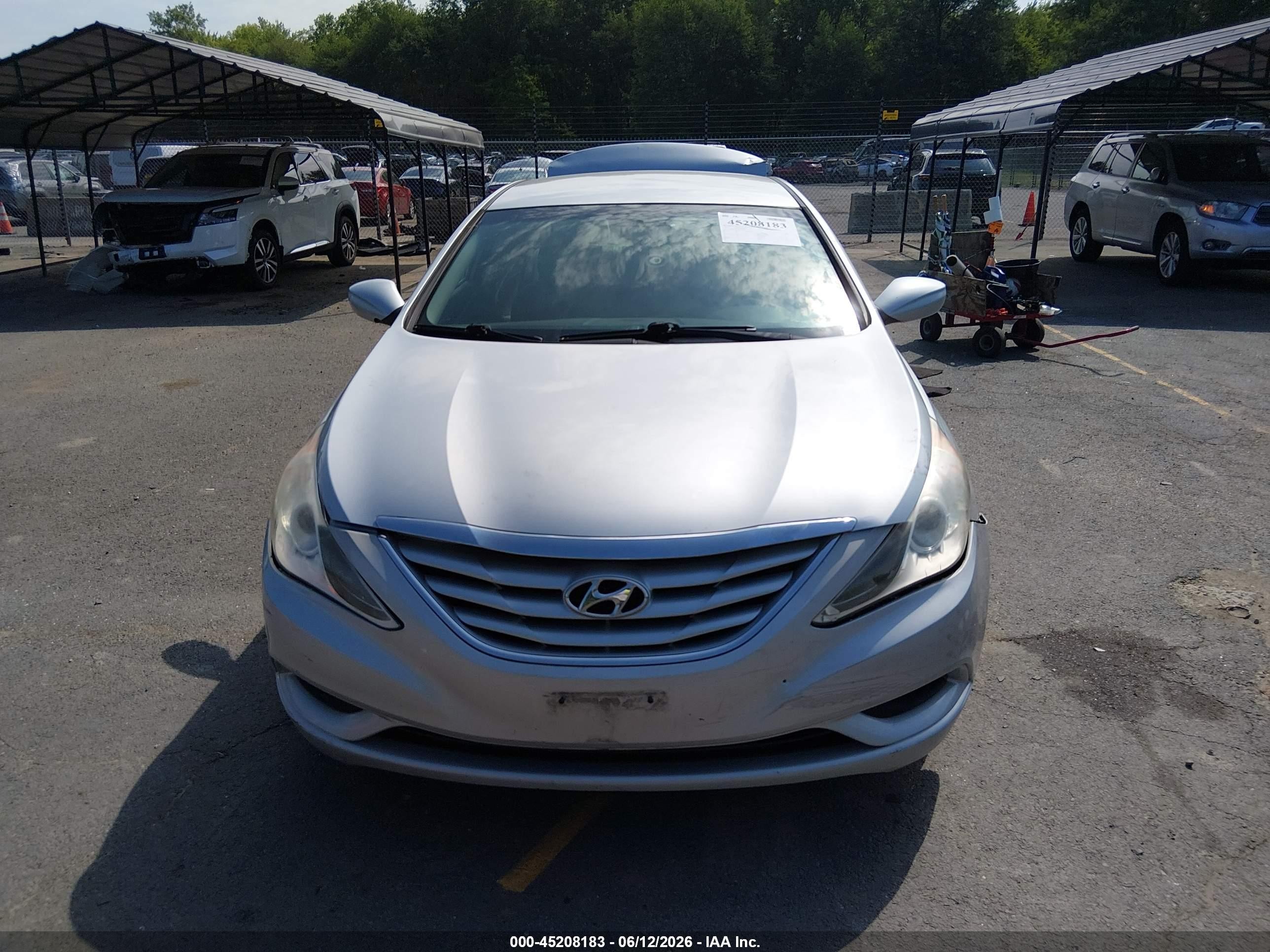 2011 Hyundai Sonata Gls Silver vin: 5NPEB4AC1BH186895