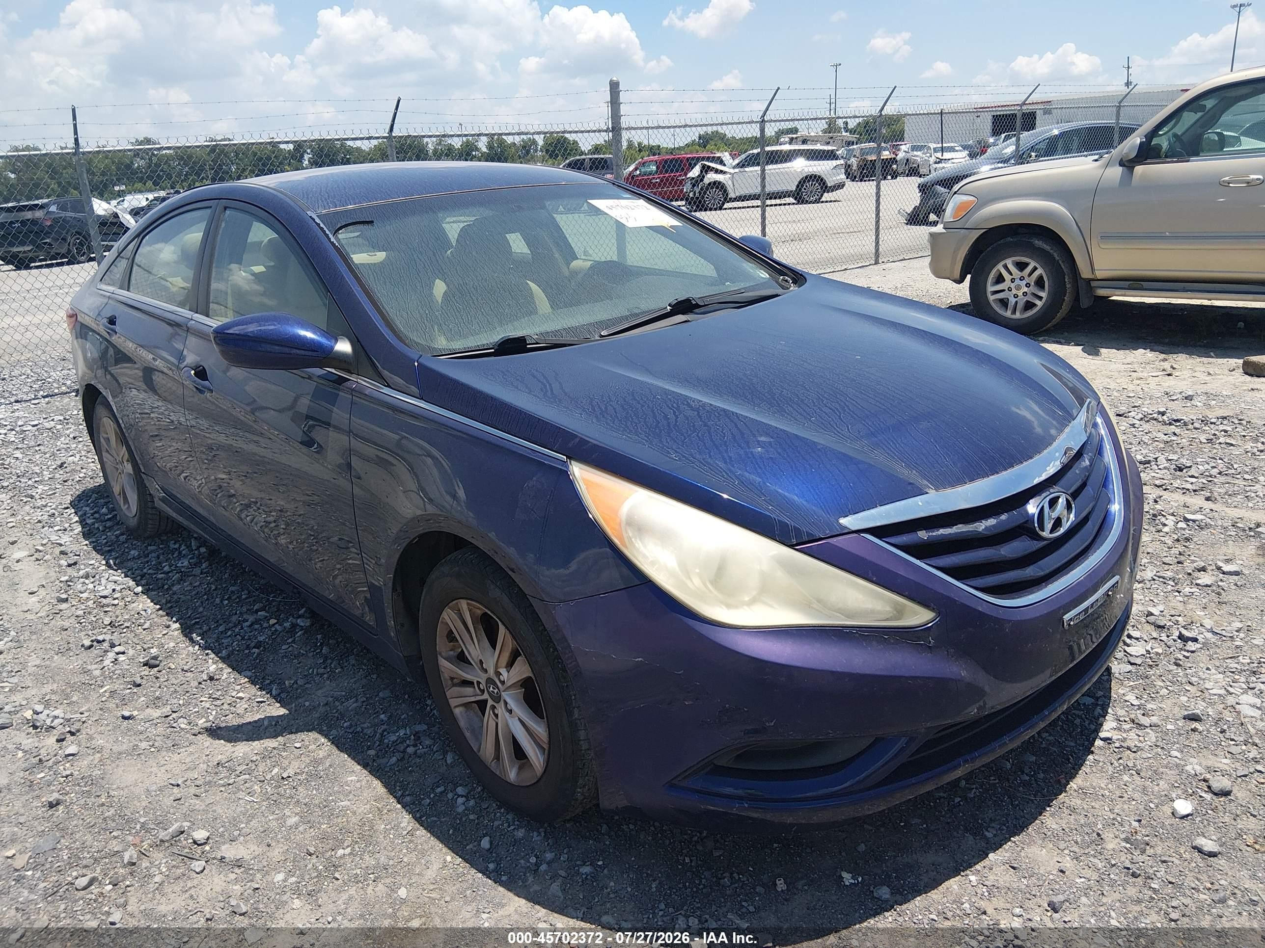 2011 Hyundai Sonata Gls Blue vin: 5NPEB4AC1BH210130