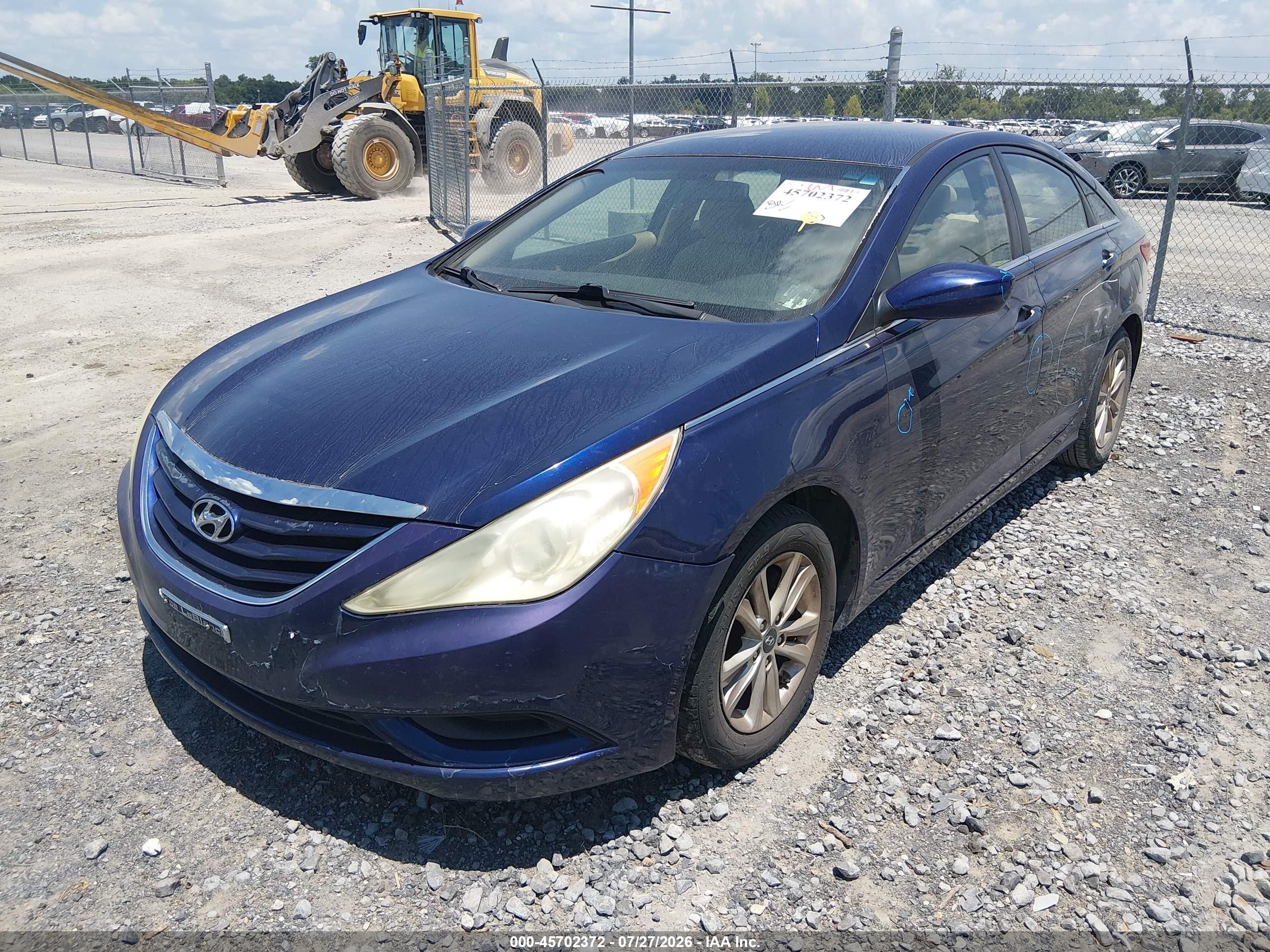 2011 Hyundai Sonata Gls Blue vin: 5NPEB4AC1BH210130