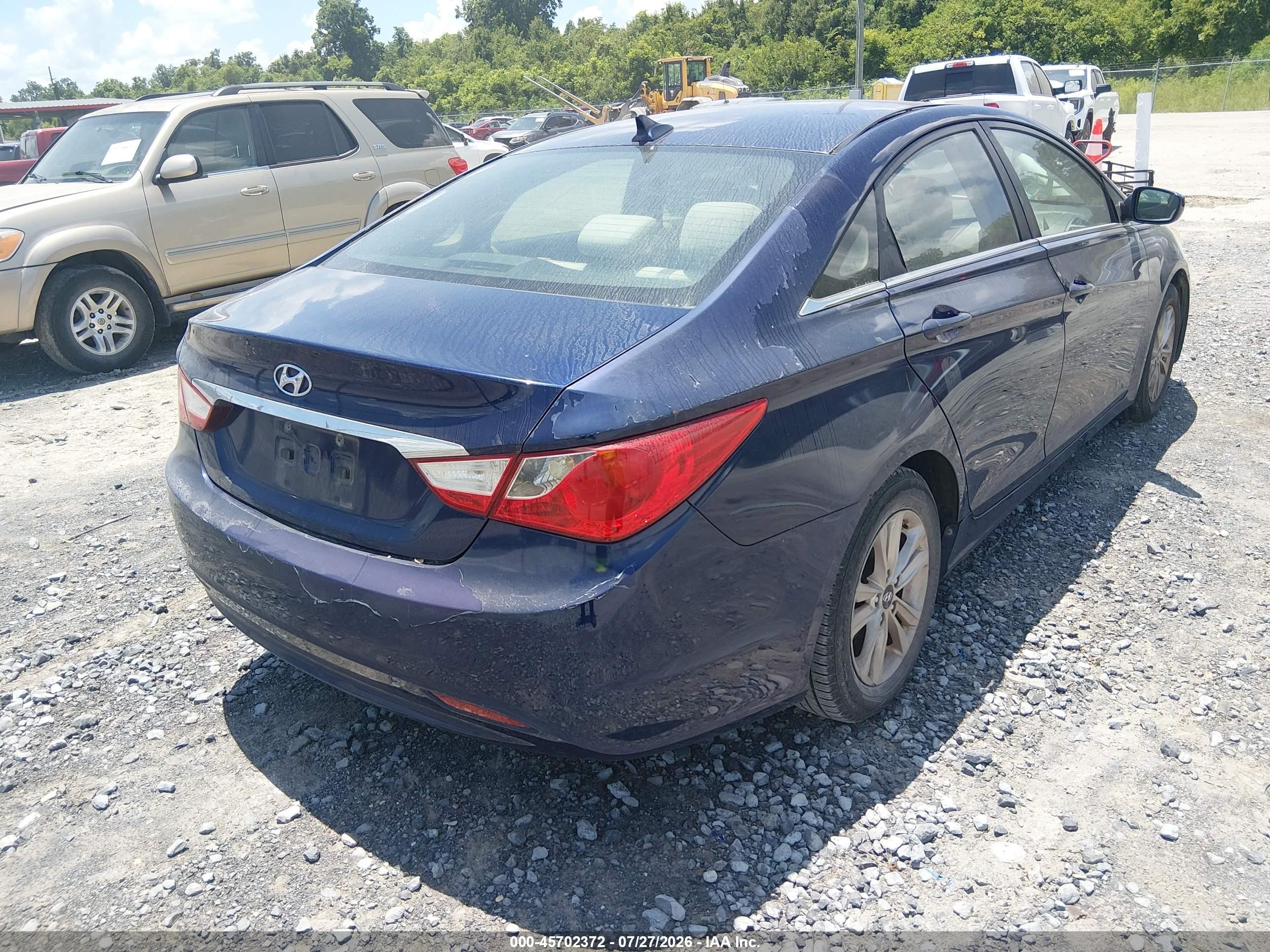 2011 Hyundai Sonata Gls Blue vin: 5NPEB4AC1BH210130