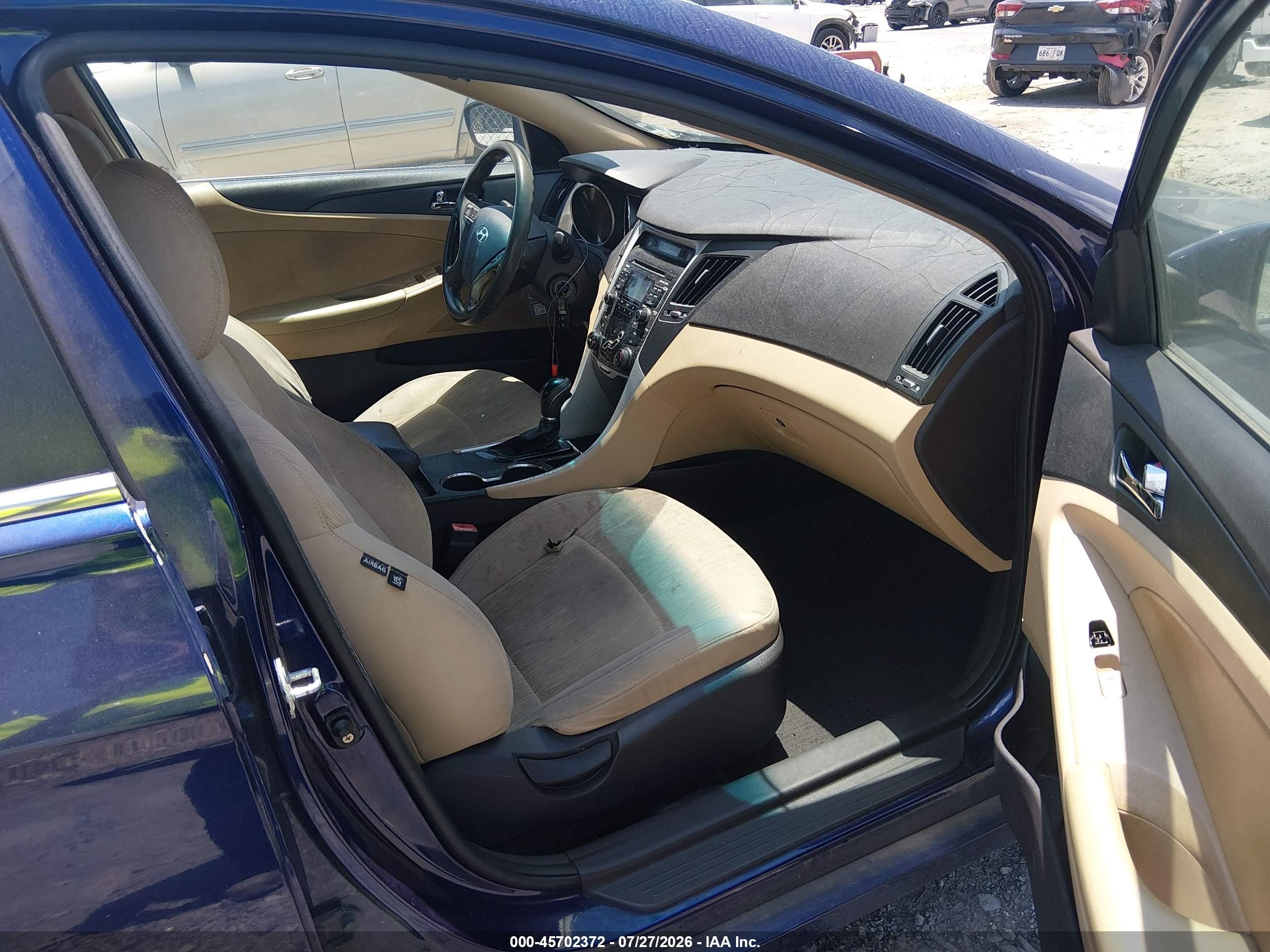 2011 Hyundai Sonata Gls Blue vin: 5NPEB4AC1BH210130