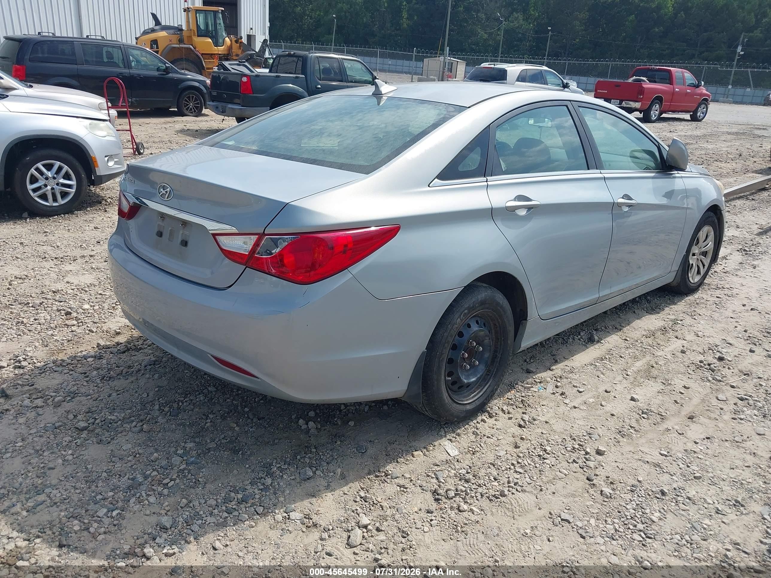 2011 Hyundai Sonata Gls Light Blue vin: 5NPEB4AC1BH210824