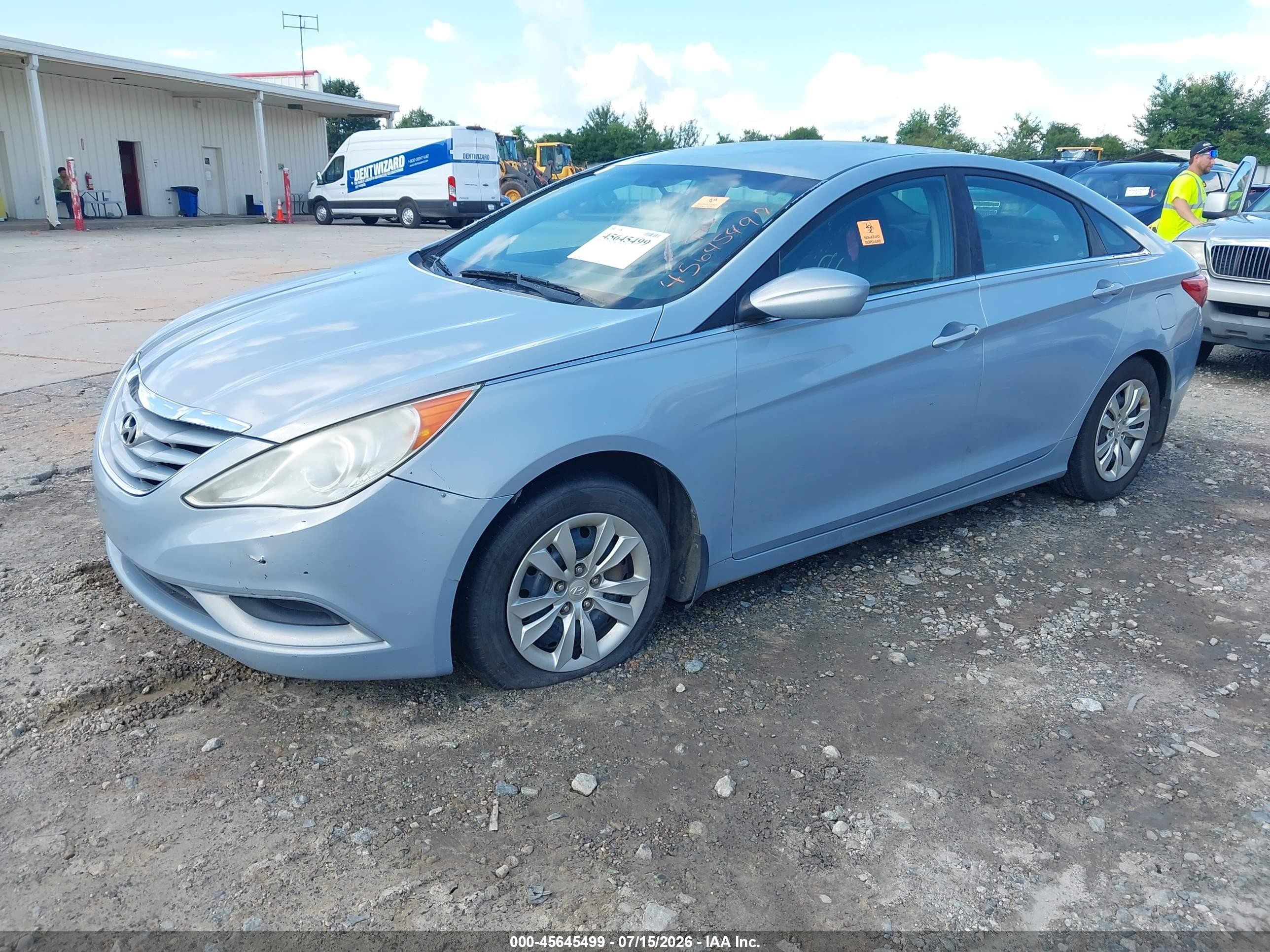 2011 Hyundai Sonata Gls Light Blue vin: 5NPEB4AC1BH210824