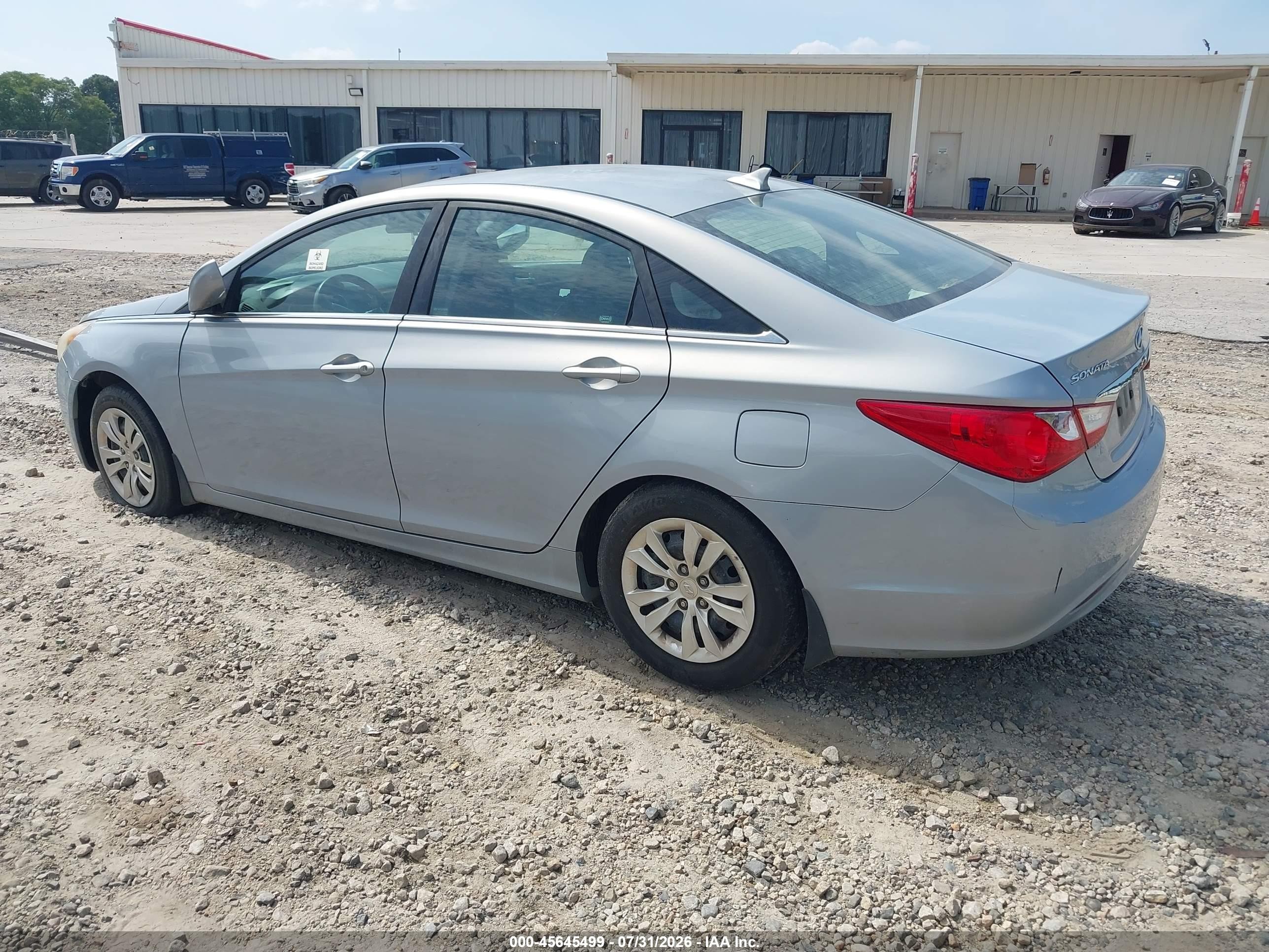 2011 Hyundai Sonata Gls Light Blue vin: 5NPEB4AC1BH210824
