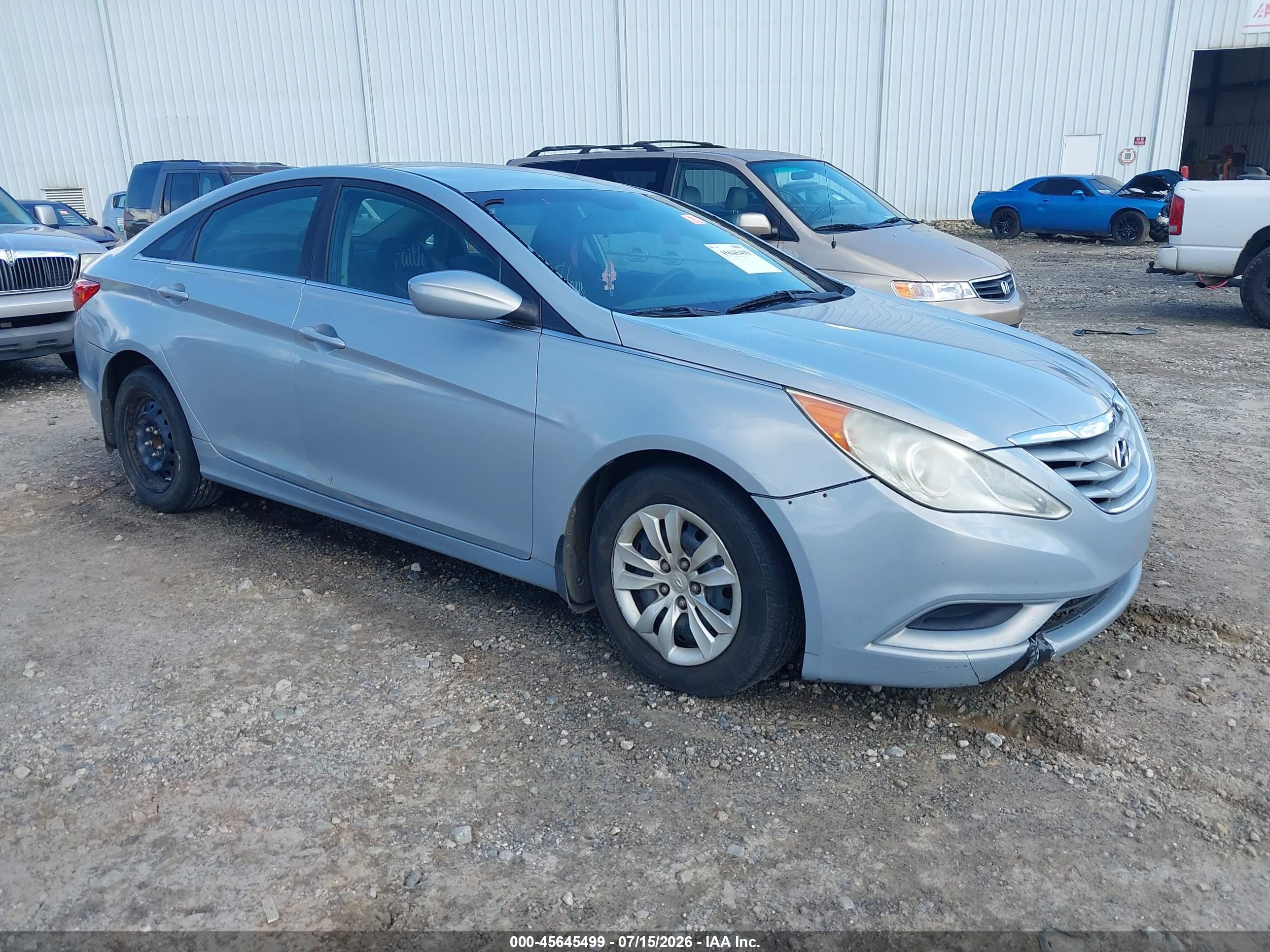 2011 Hyundai Sonata Gls Light Blue vin: 5NPEB4AC1BH210824