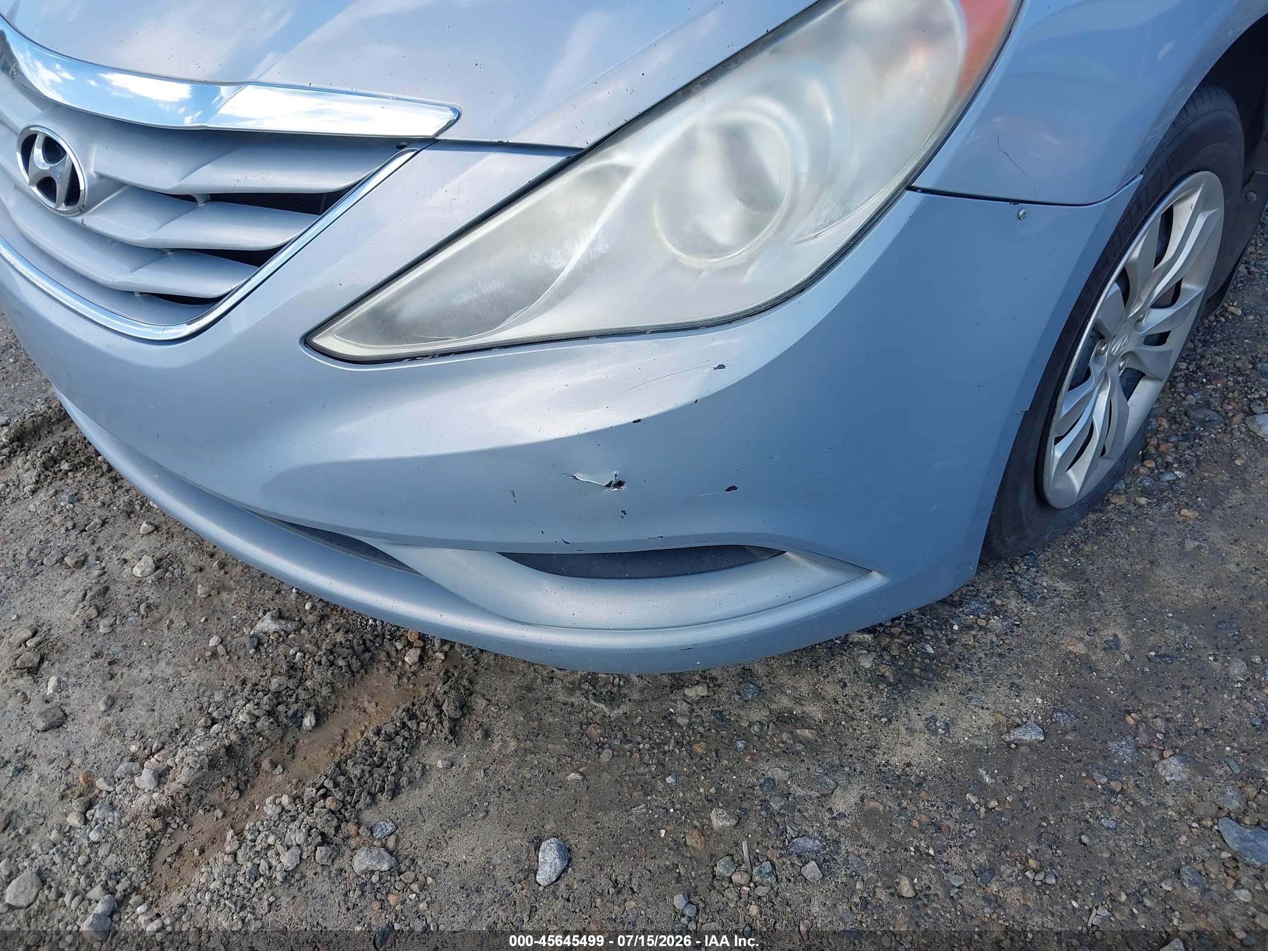 2011 Hyundai Sonata Gls Light Blue vin: 5NPEB4AC1BH210824