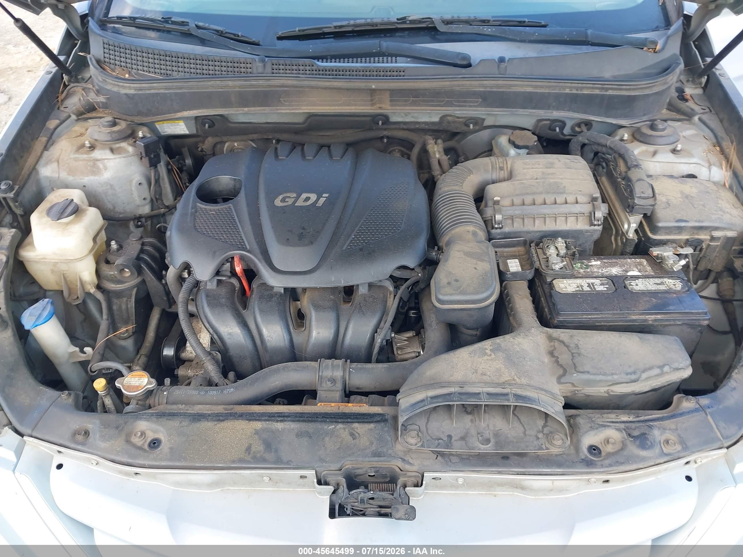 2011 Hyundai Sonata Gls Light Blue vin: 5NPEB4AC1BH210824