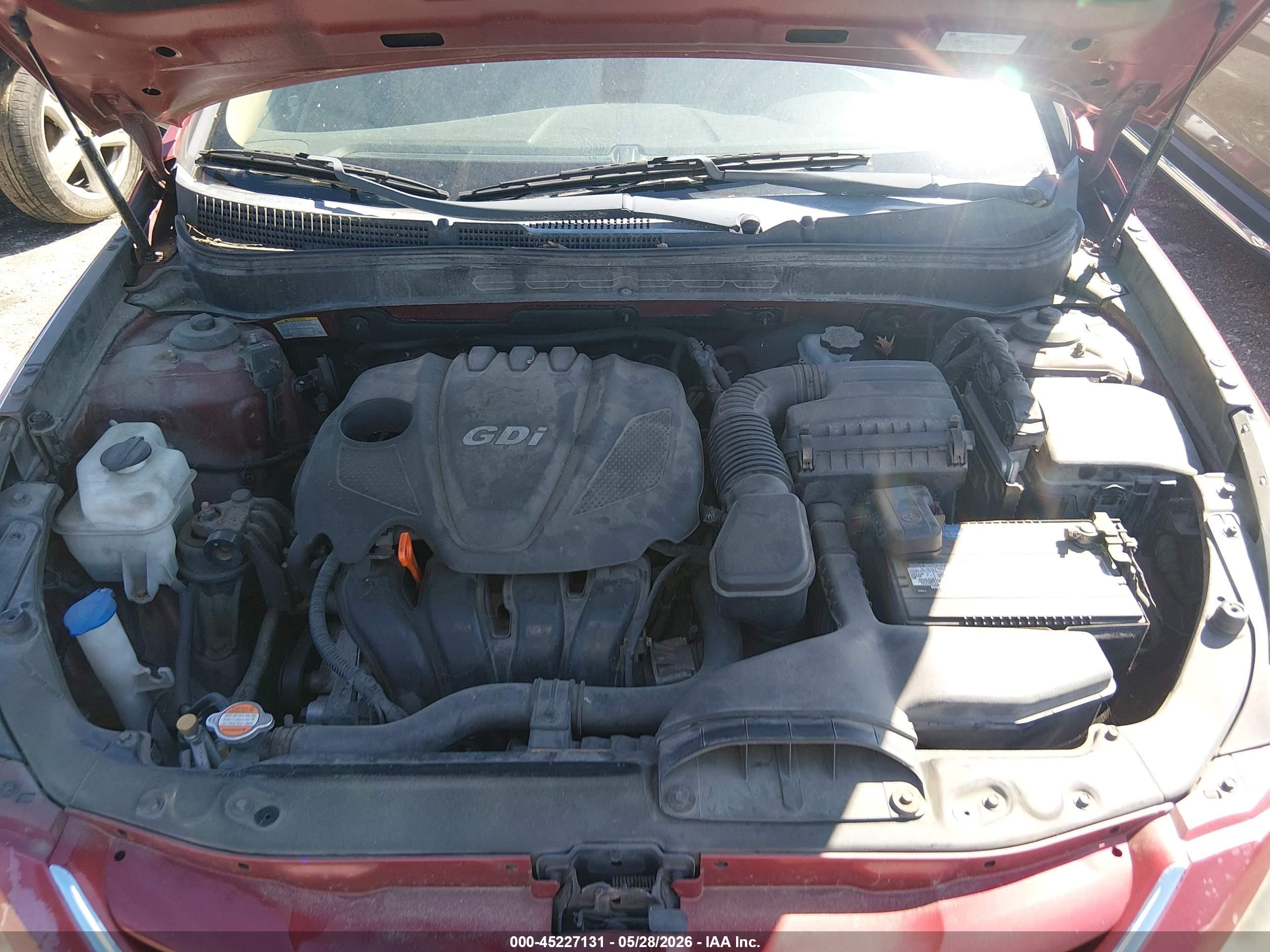 2011 Hyundai Sonata Gls Красный vin: 5NPEB4AC1BH226487