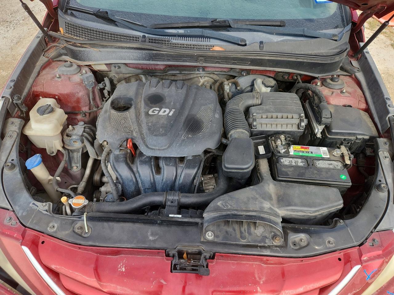 2011 Hyundai Sonata Gls Красный vin: 5NPEB4AC1BH244584