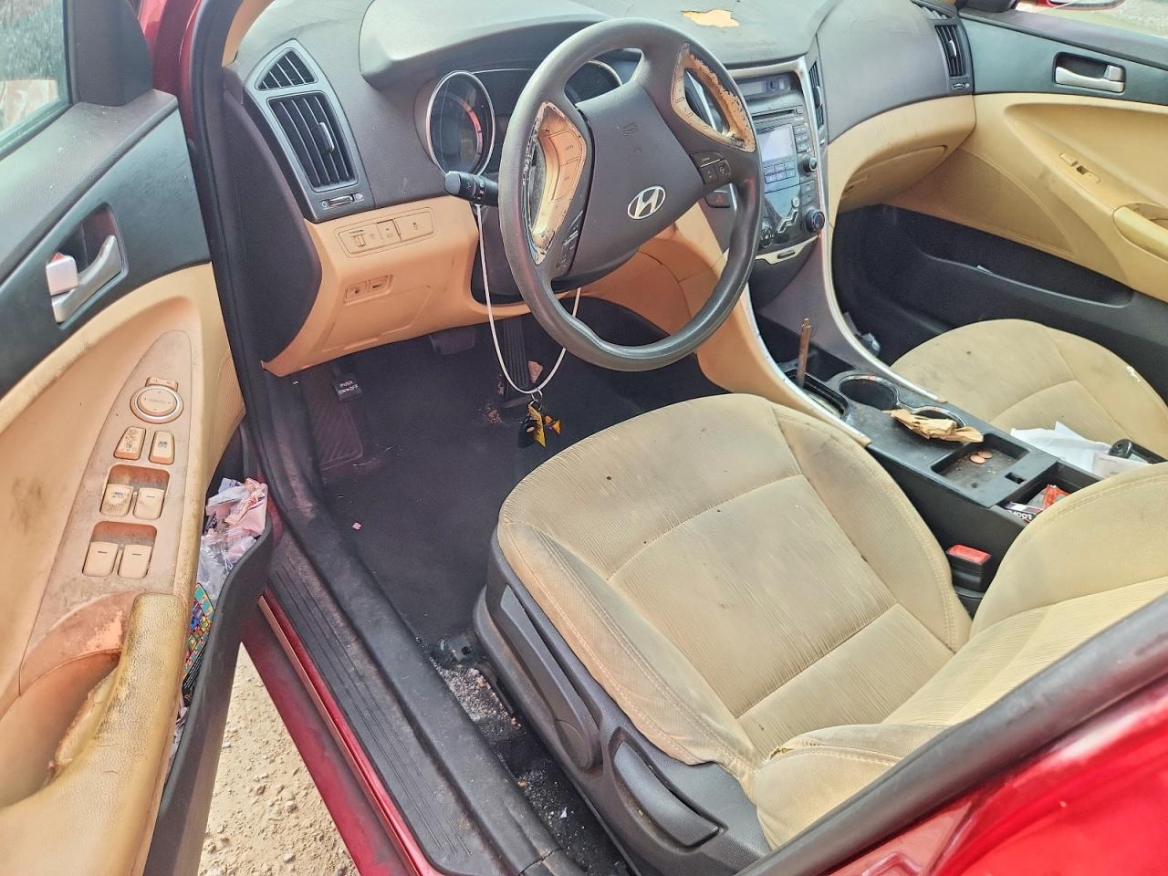 2011 Hyundai Sonata Gls Красный vin: 5NPEB4AC1BH244584