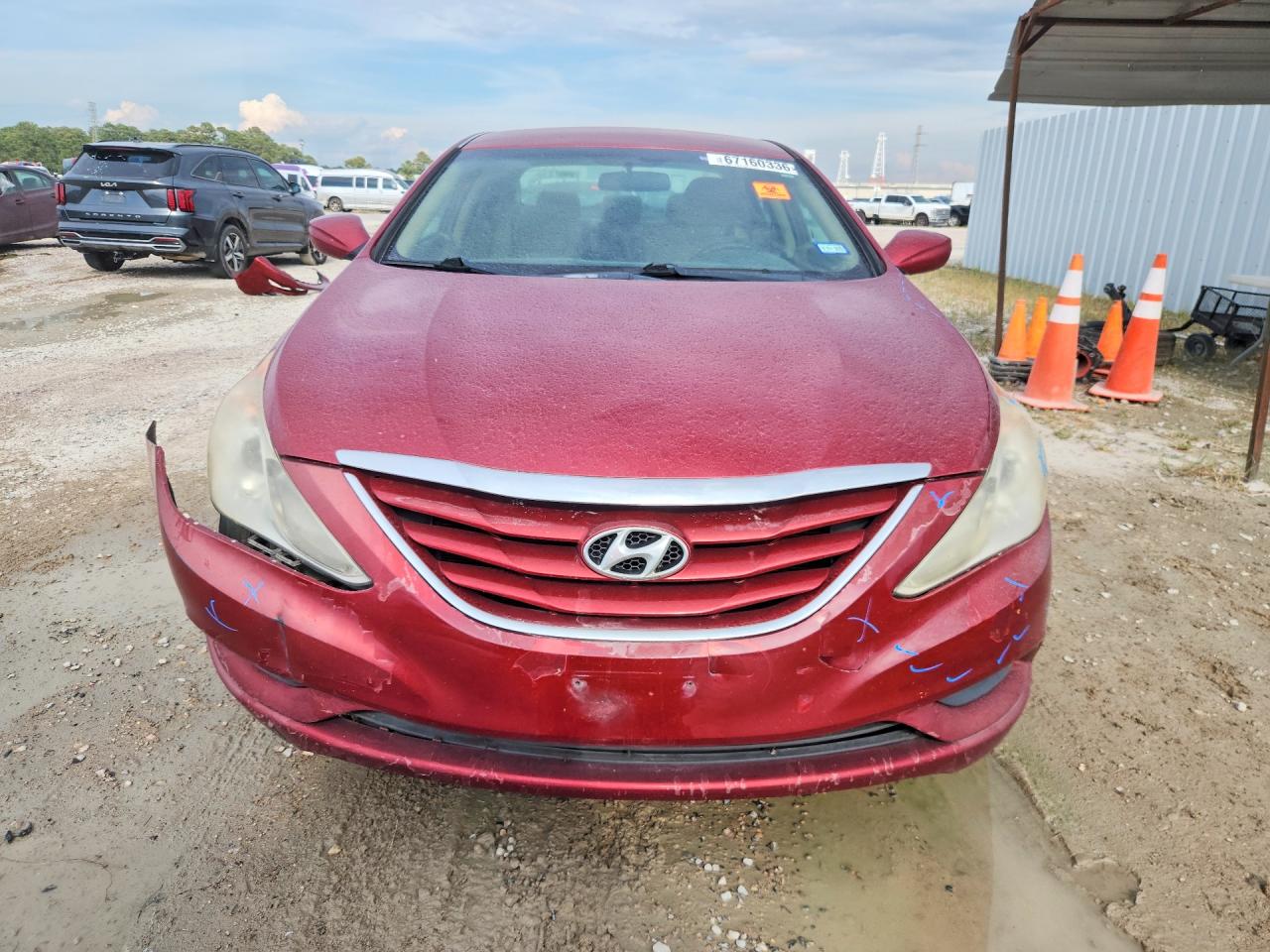 2011 Hyundai Sonata Gls Красный vin: 5NPEB4AC1BH244584