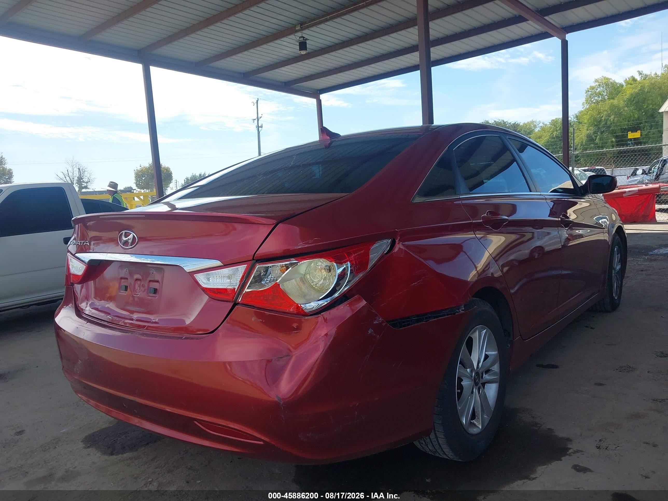 2011 Hyundai Sonata Gls Red vin: 5NPEB4AC1BH246173