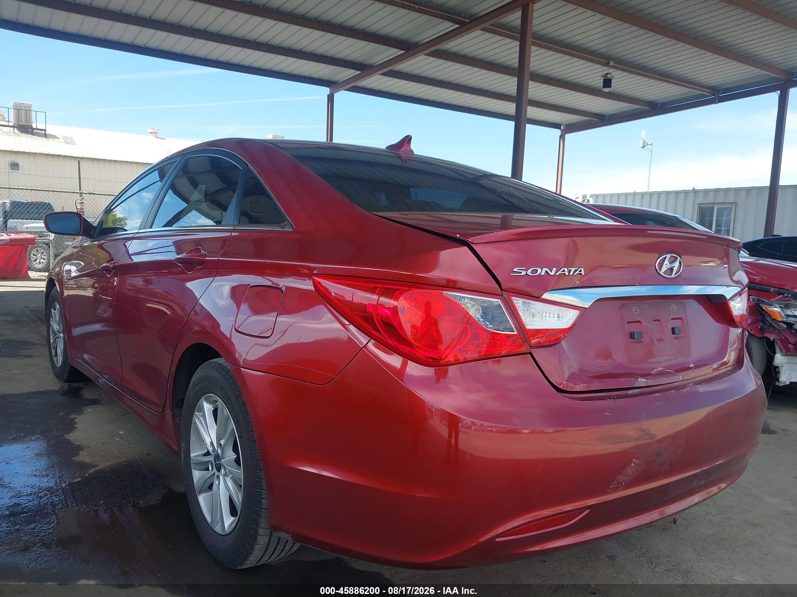 2011 Hyundai Sonata Gls Red vin: 5NPEB4AC1BH246173