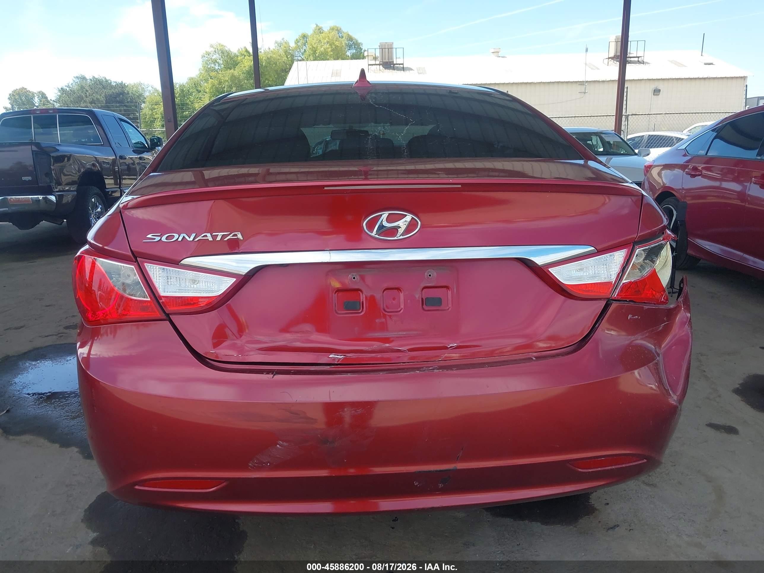 2011 Hyundai Sonata Gls Red vin: 5NPEB4AC1BH246173