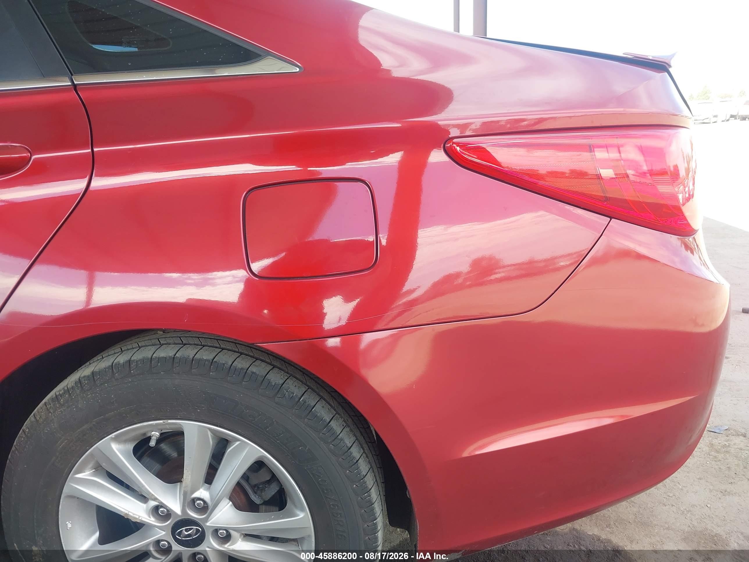 2011 Hyundai Sonata Gls Red vin: 5NPEB4AC1BH246173
