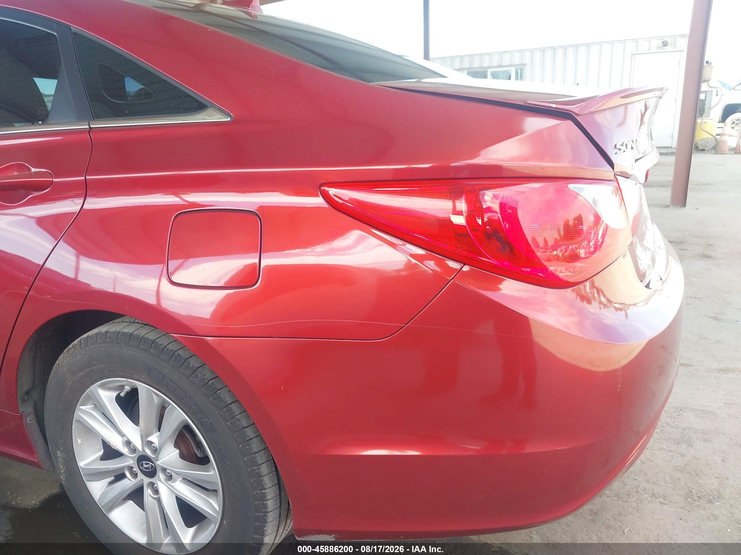2011 Hyundai Sonata Gls Red vin: 5NPEB4AC1BH246173