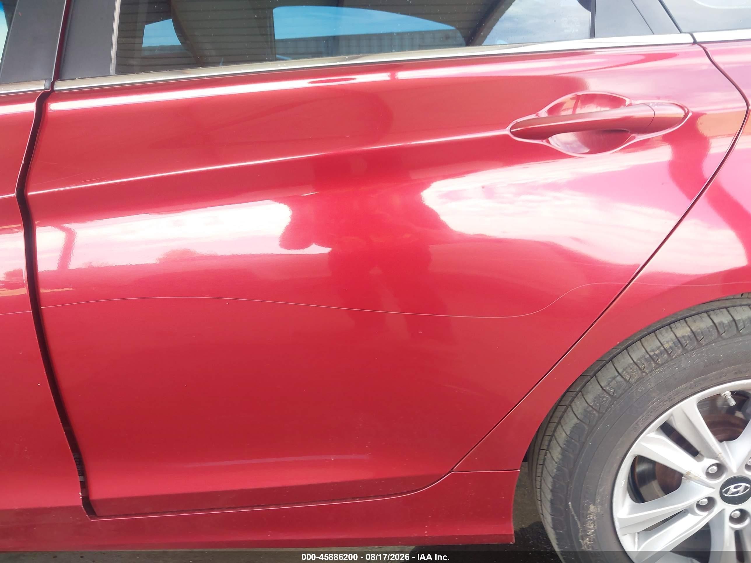 2011 Hyundai Sonata Gls Red vin: 5NPEB4AC1BH246173