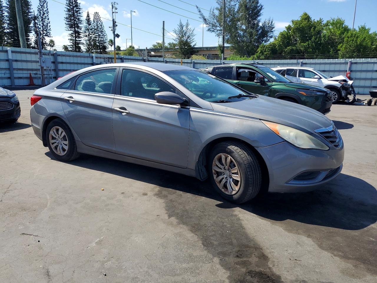 2011 Hyundai Sonata Gls Silver vin: 5NPEB4AC1BH249686