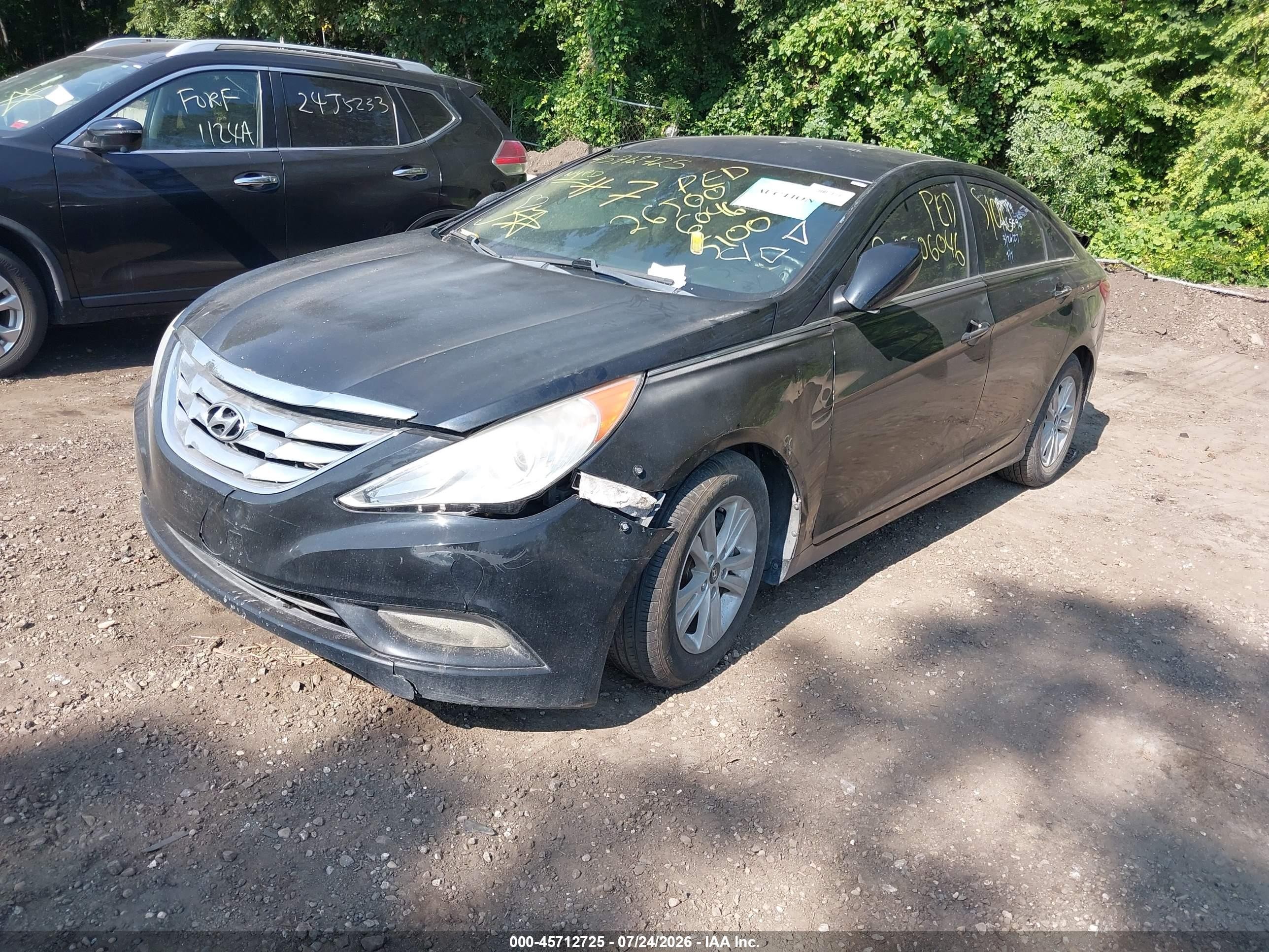 2011 Hyundai Sonata Gls Black vin: 5NPEB4AC1BH255388