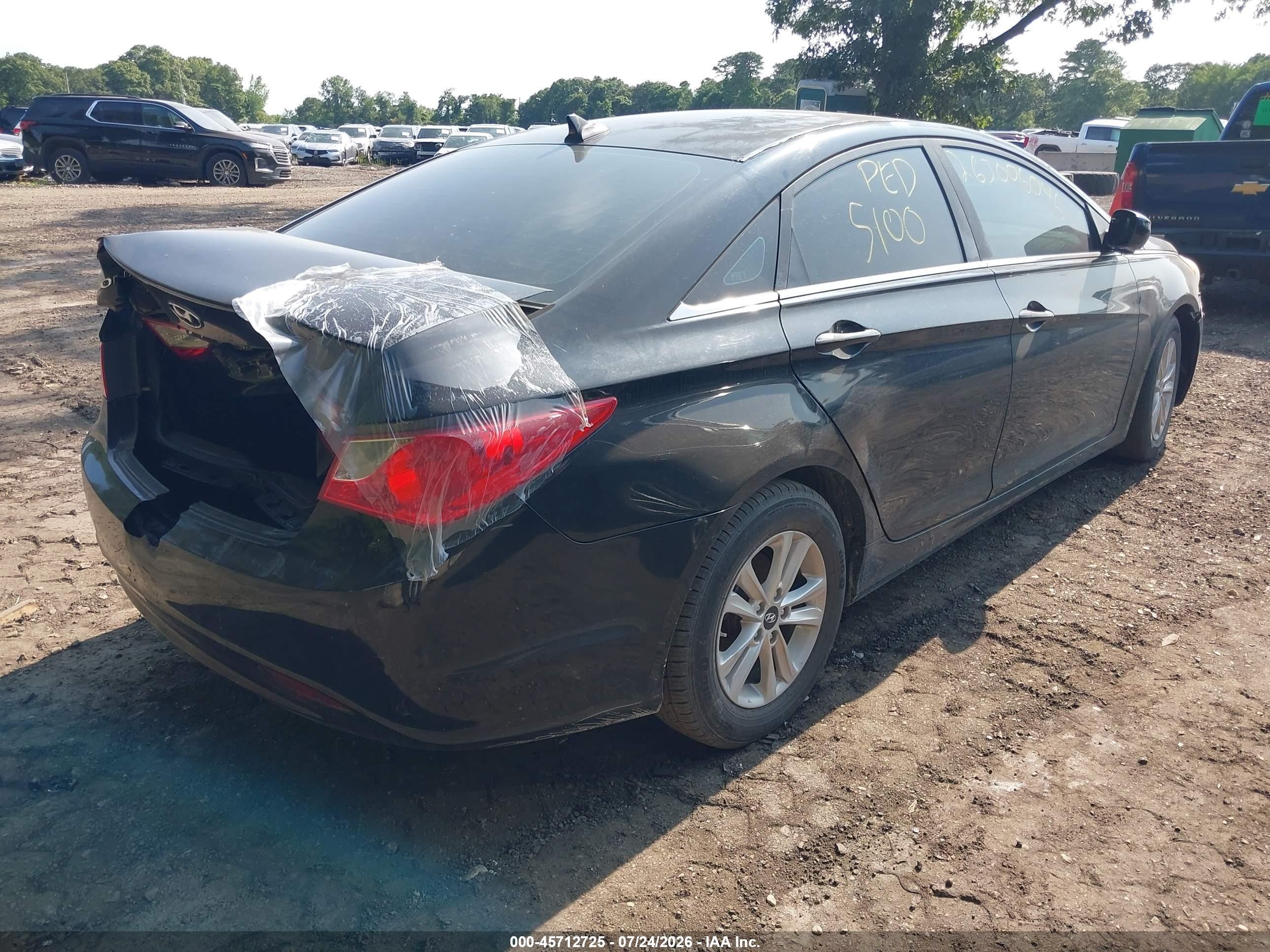 2011 Hyundai Sonata Gls Black vin: 5NPEB4AC1BH255388