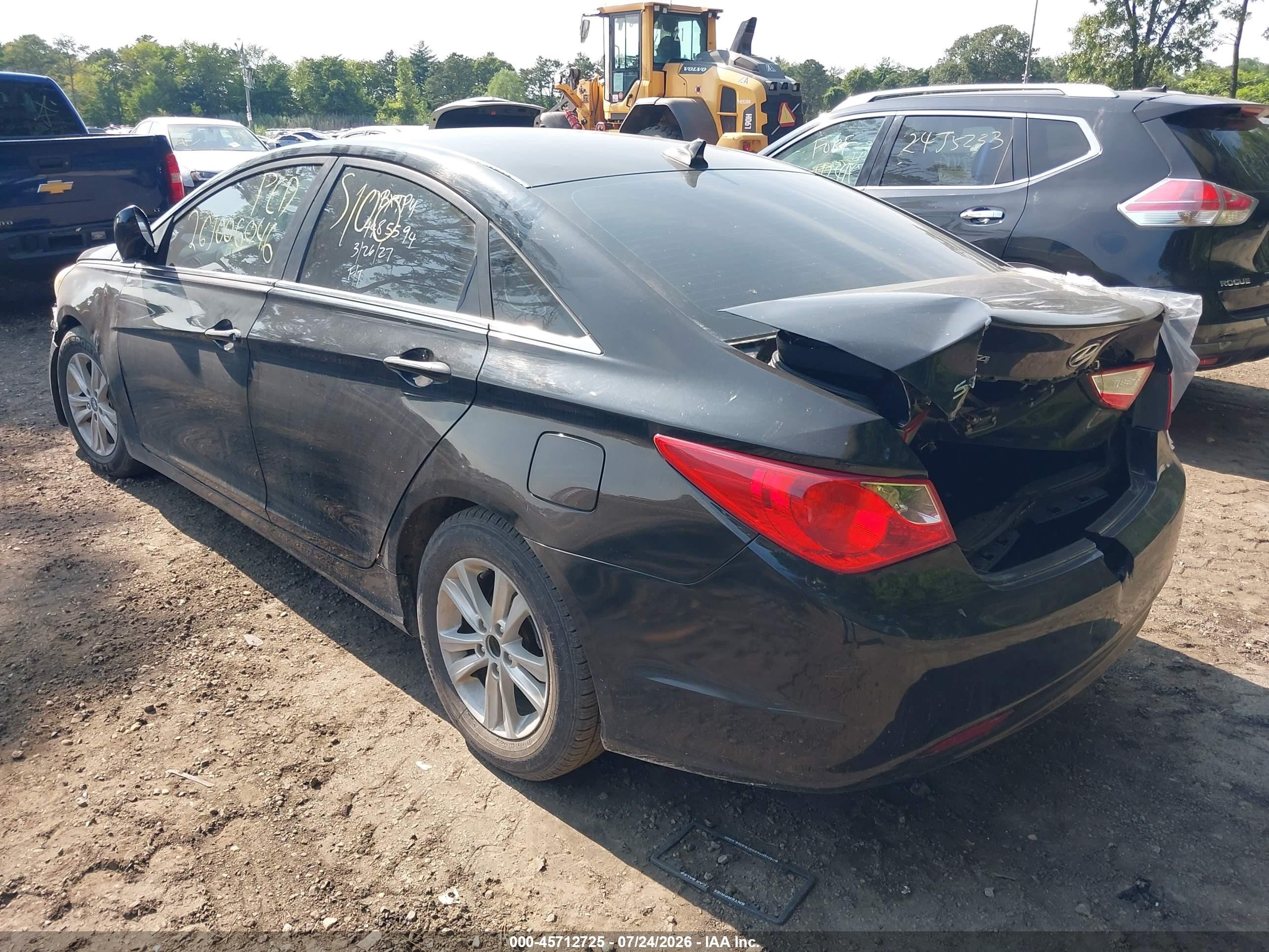 2011 Hyundai Sonata Gls Black vin: 5NPEB4AC1BH255388