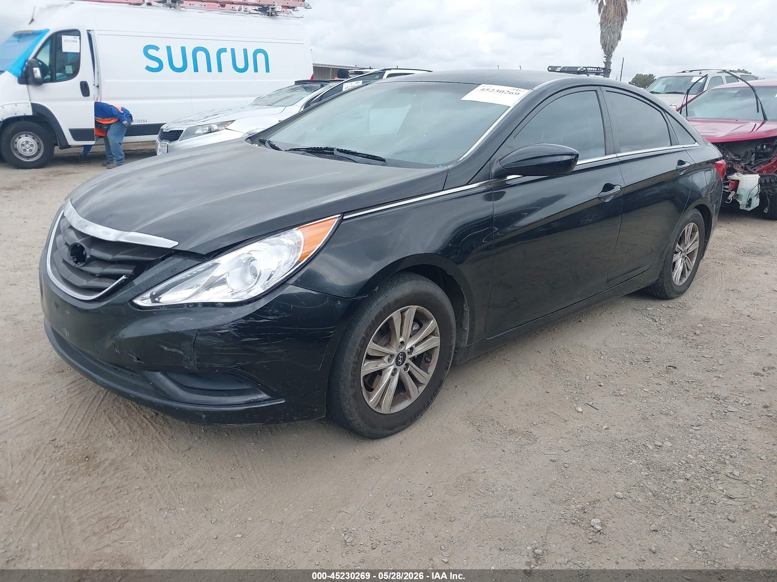 2011 Hyundai Sonata Gls Черный vin: 5NPEB4AC1BH273731