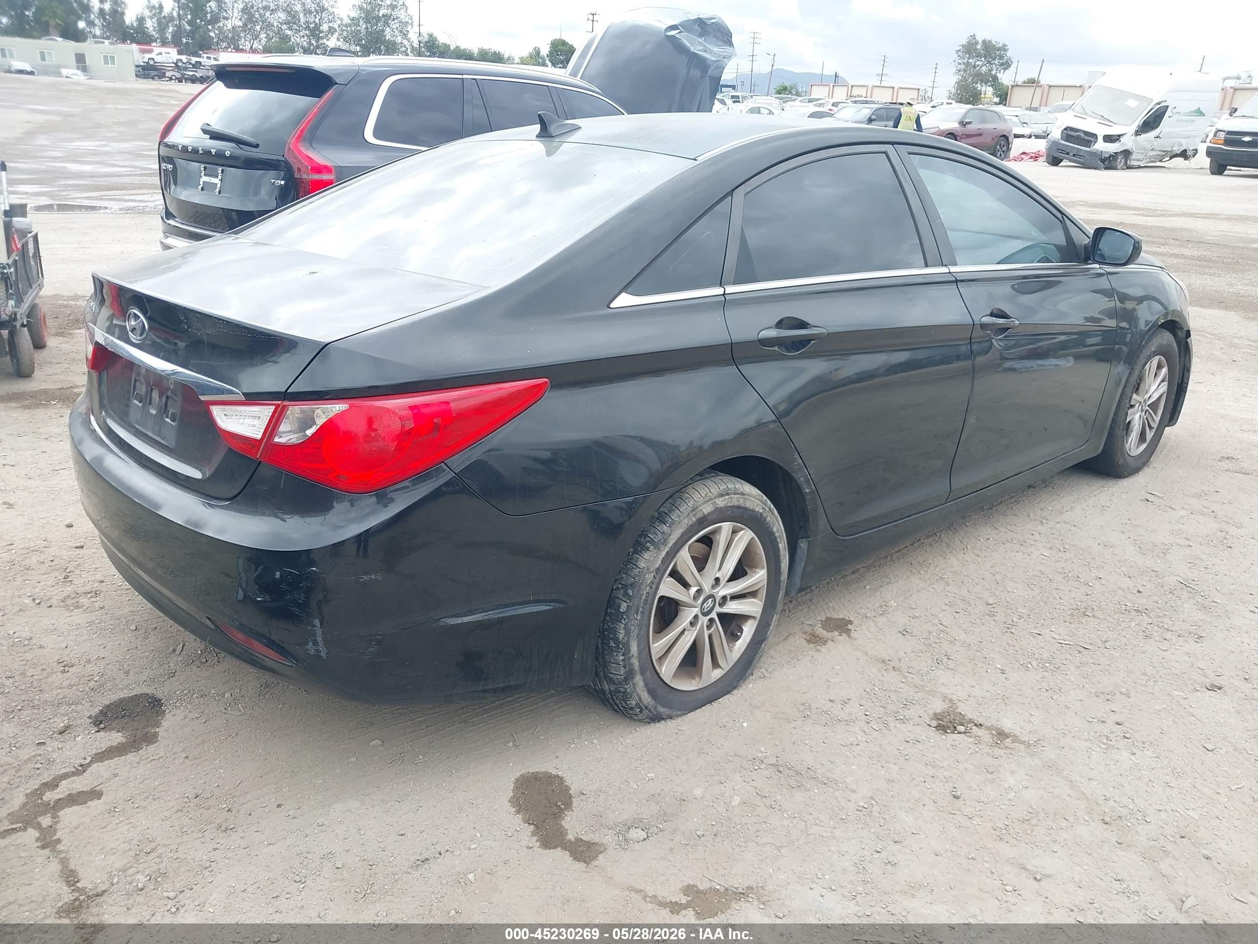 2011 Hyundai Sonata Gls Черный vin: 5NPEB4AC1BH273731