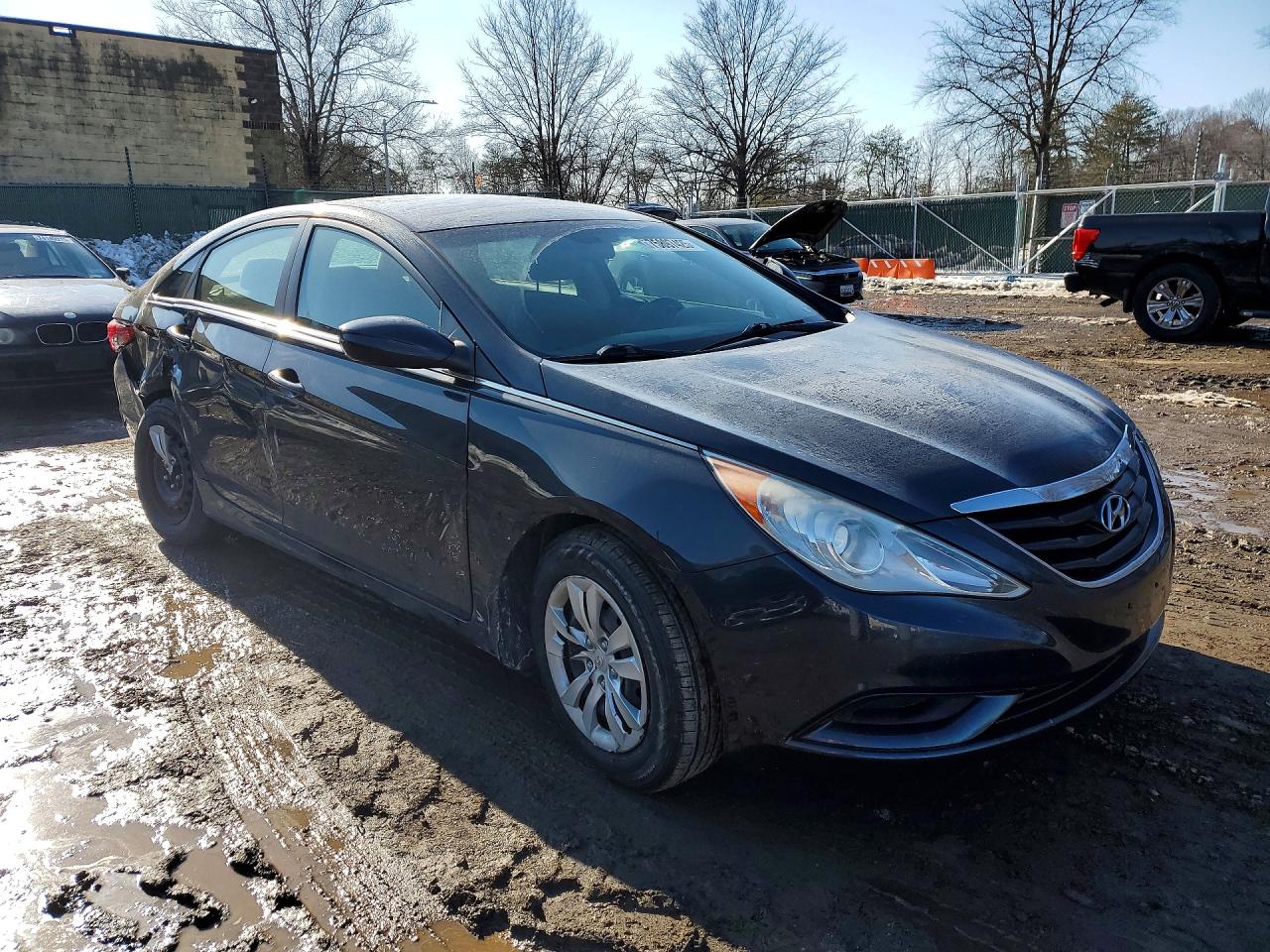 2011 Hyundai Sonata Gls Gray vin: 5NPEB4AC1BH295115