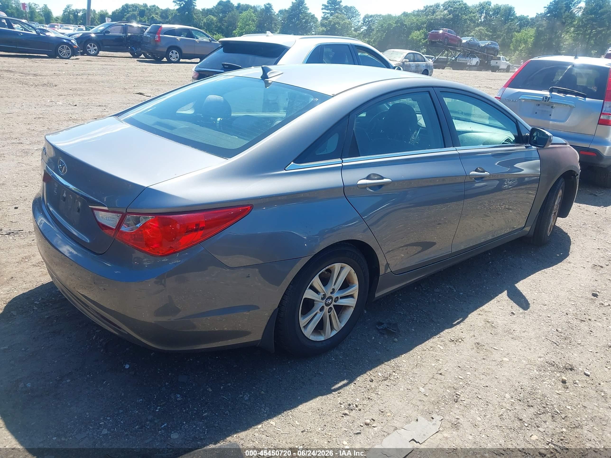 2011 Hyundai Sonata Gls Gray vin: 5NPEB4AC1BH300247